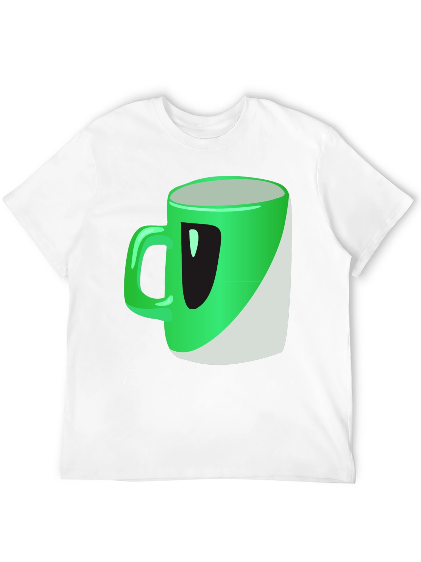 Green Mug Graphic Tee - Casual Wear