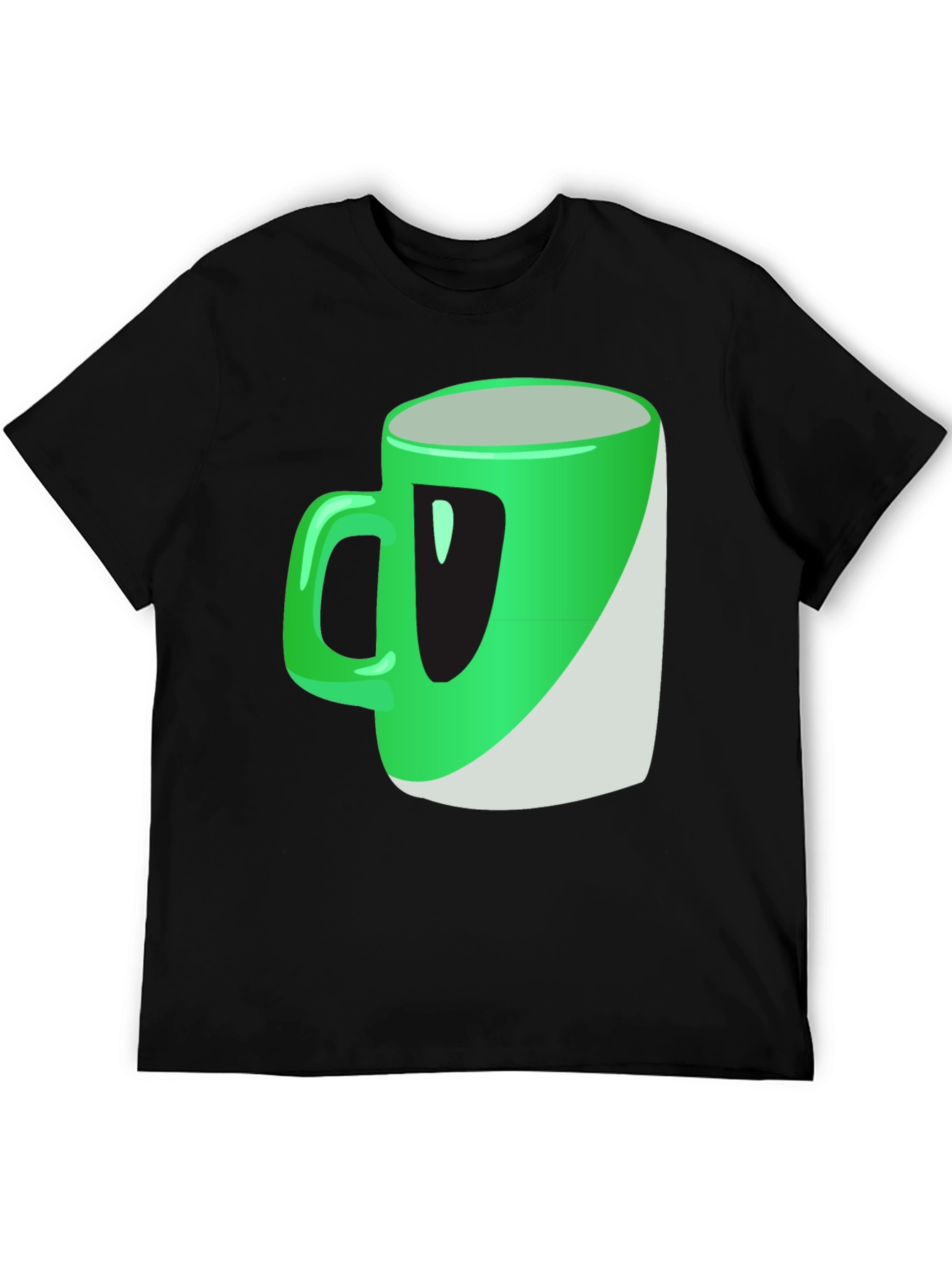Green Mug Graphic Tee - Casual Wear