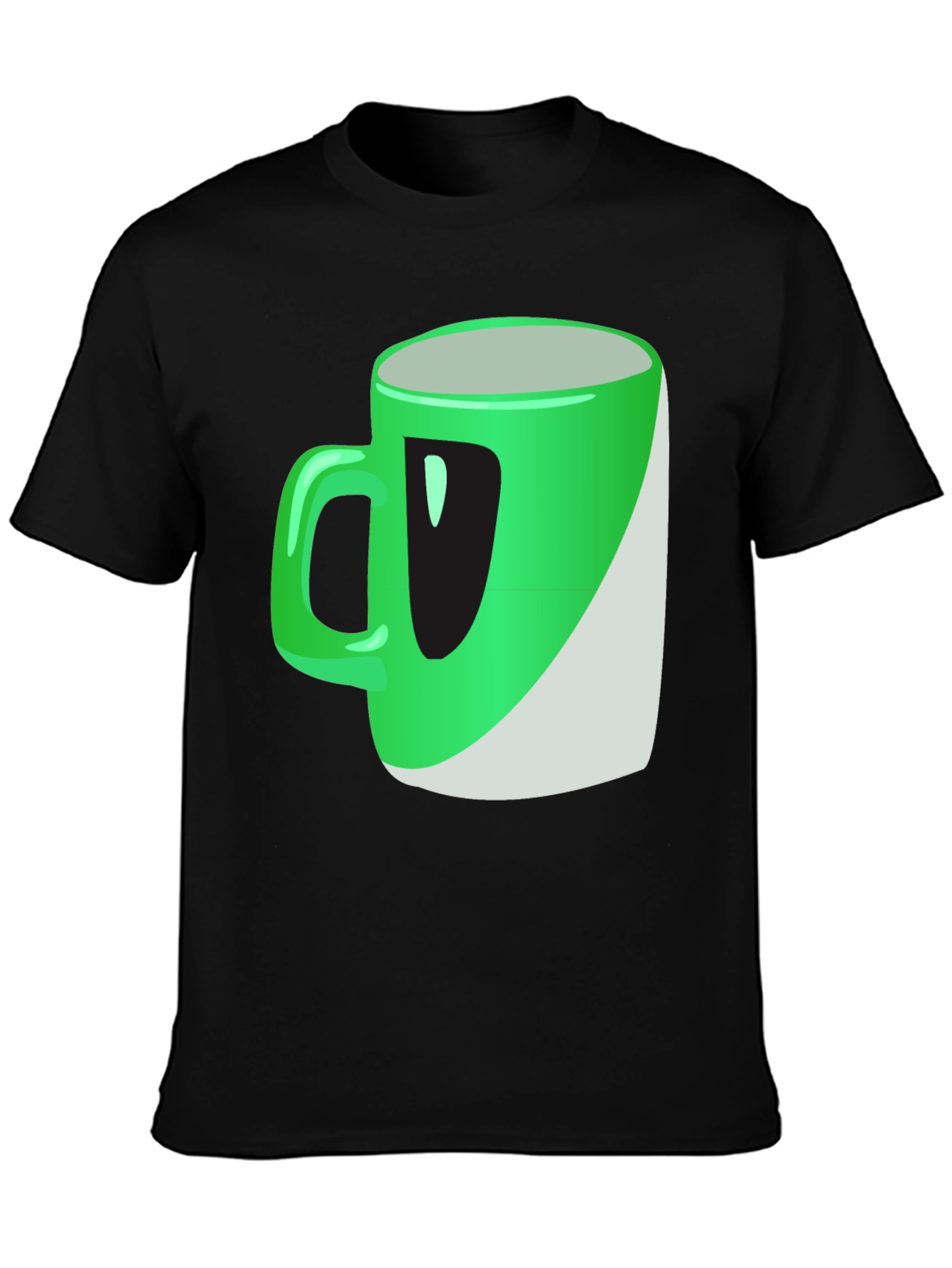 Green Mug Graphic Tee - Casual Wear