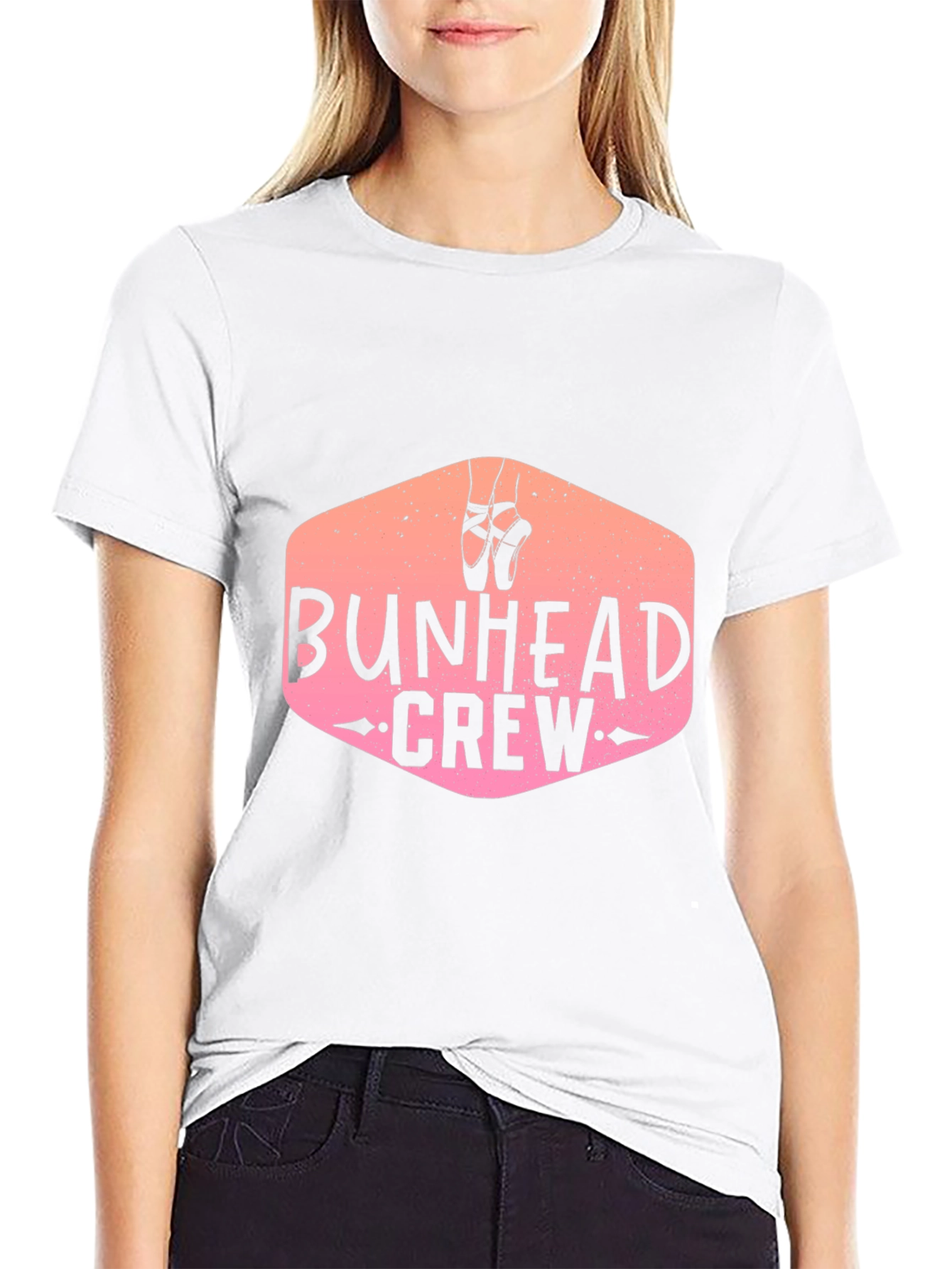 Bunhead Crew Black Graphic T-Shirt