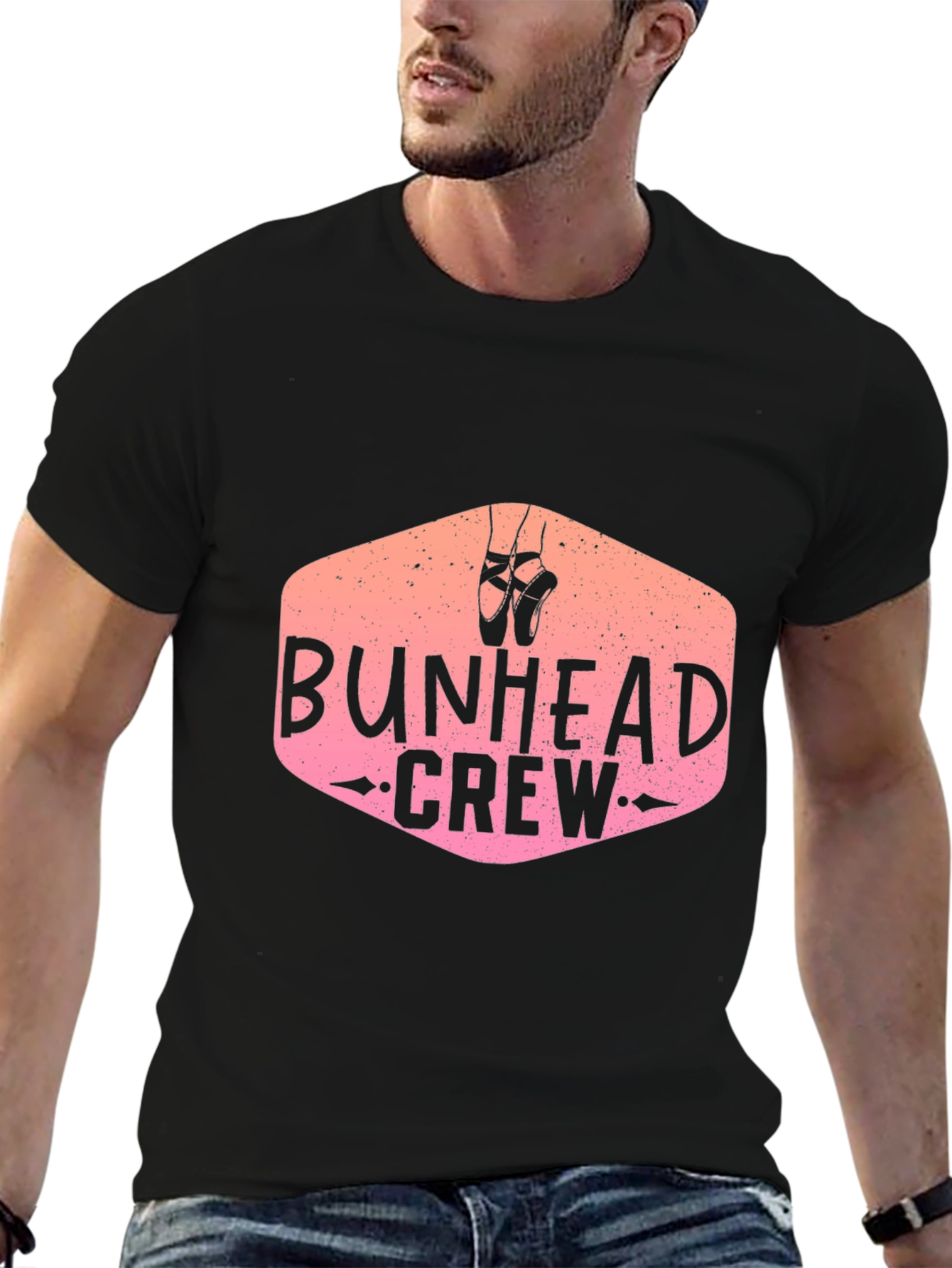 Bunhead Crew Black Graphic T-Shirt