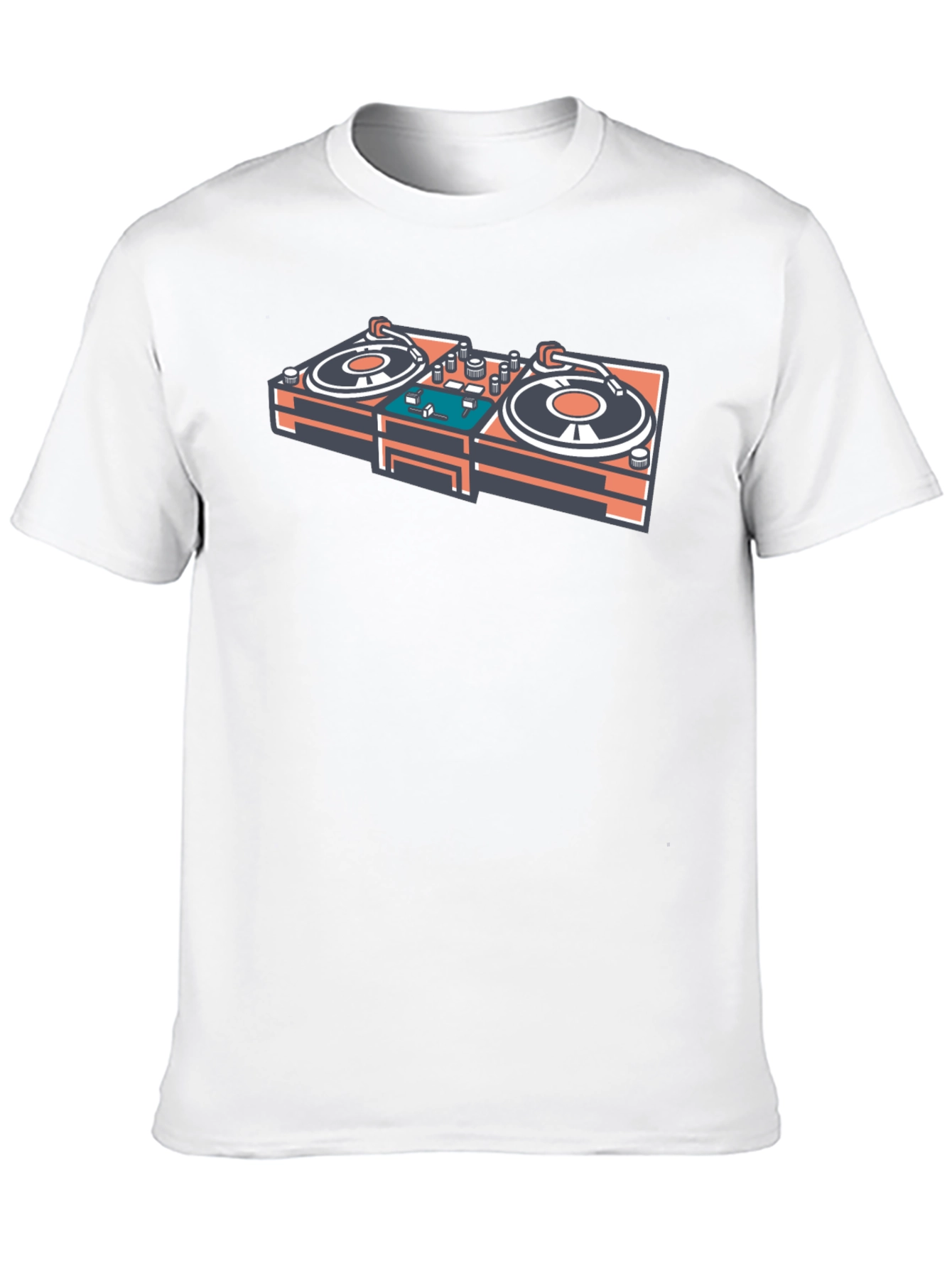 DJ Turntable Graphic T-Shirt - Music Lovers Tee
