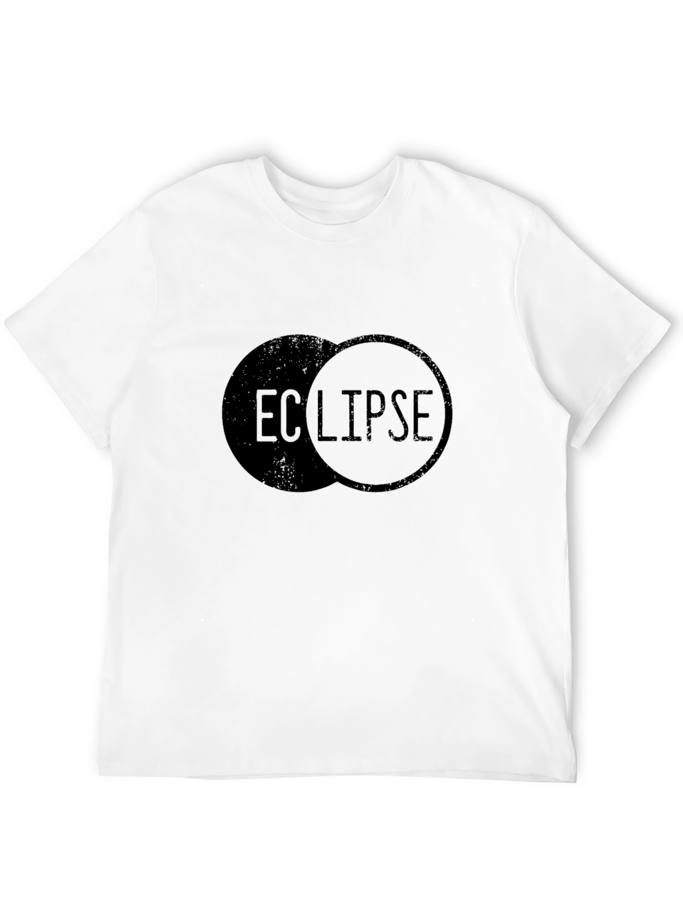 Eclipse Graphic Print Black T-Shirt