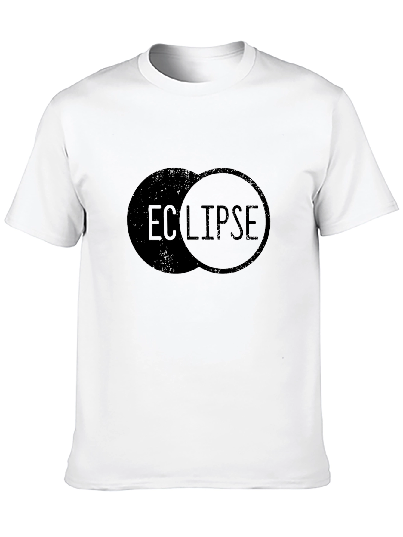 Eclipse Graphic Print Black T-Shirt