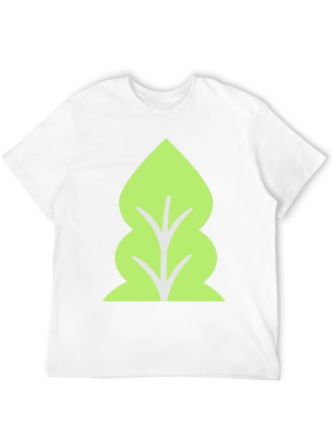 Leaf Graphic T-Shirt - Black Cotton Tee