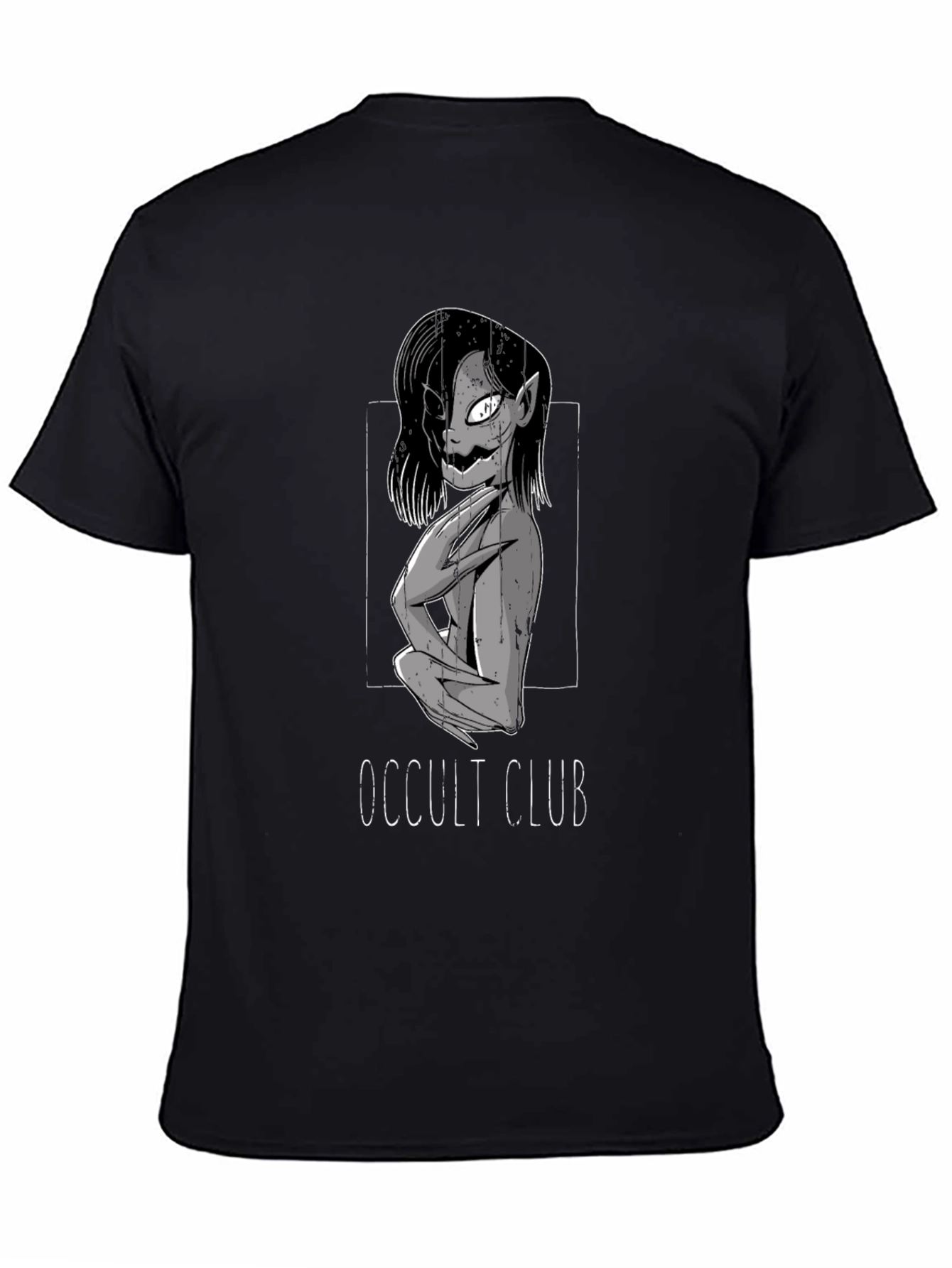 Occult Club Graphic Tee - Dark Aesthetic Shirt