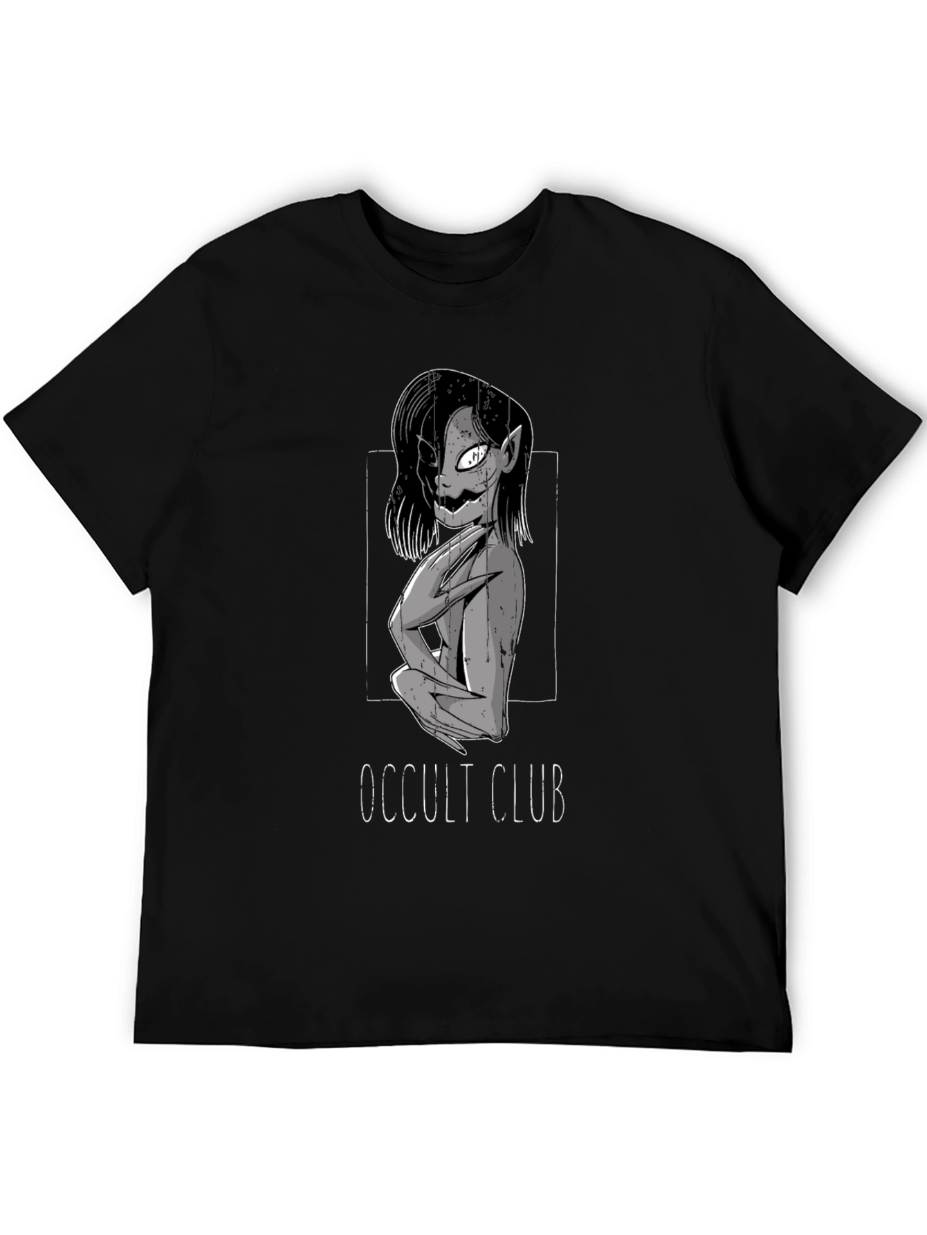 Occult Club Graphic Tee - Dark Aesthetic Shirt