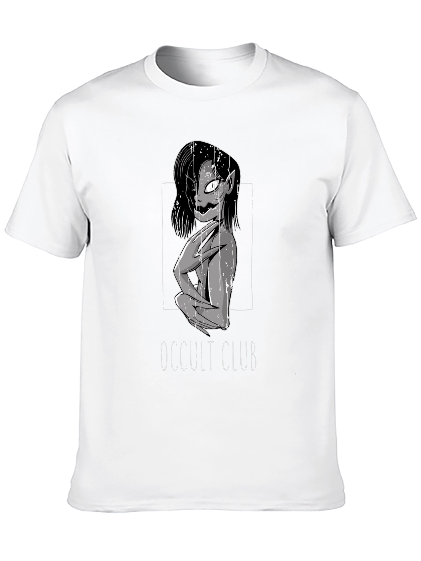Occult Club Graphic Tee - Dark Aesthetic Shirt