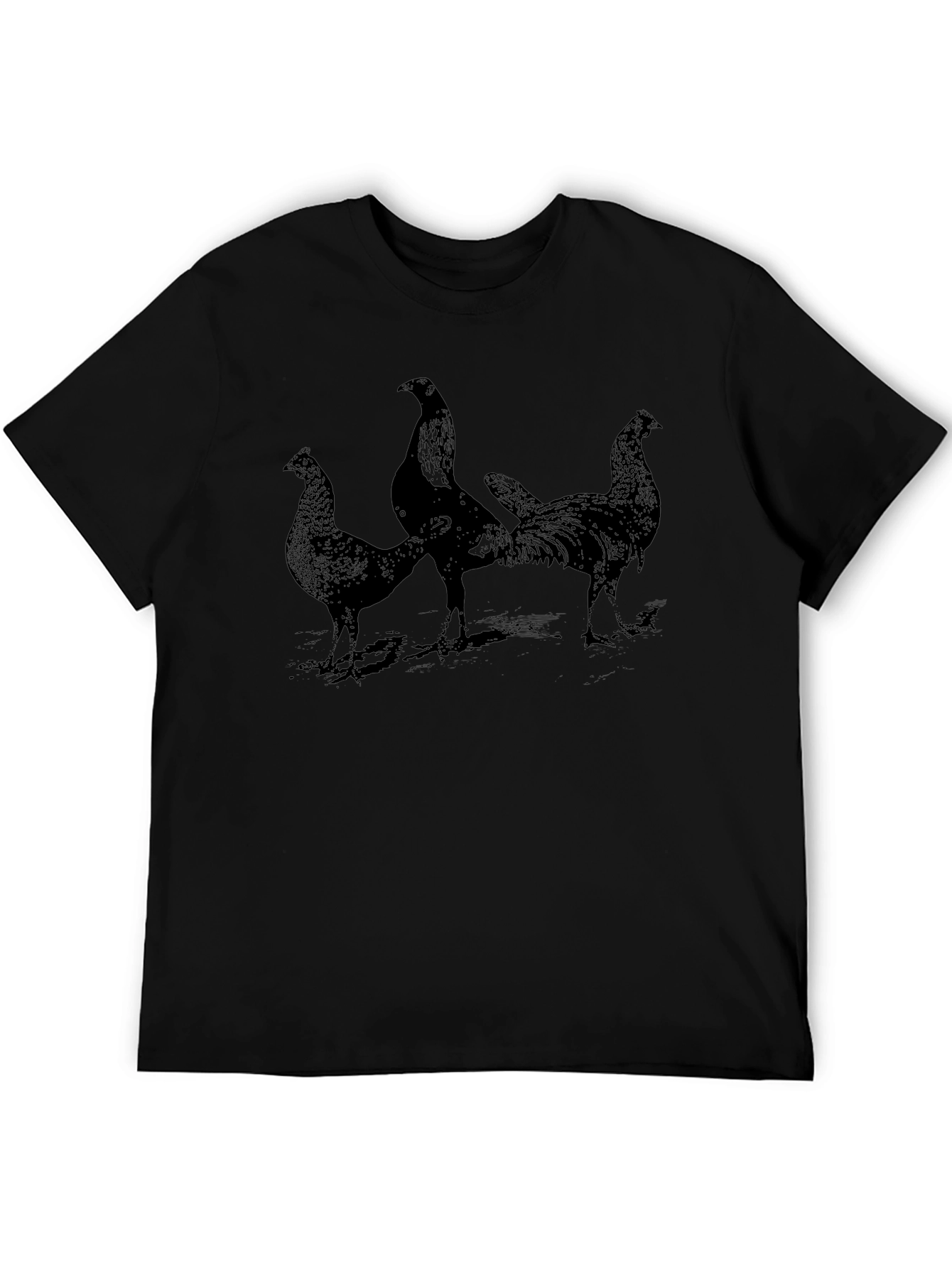 Rooster Graphic Tee - Mens Black T-Shirt