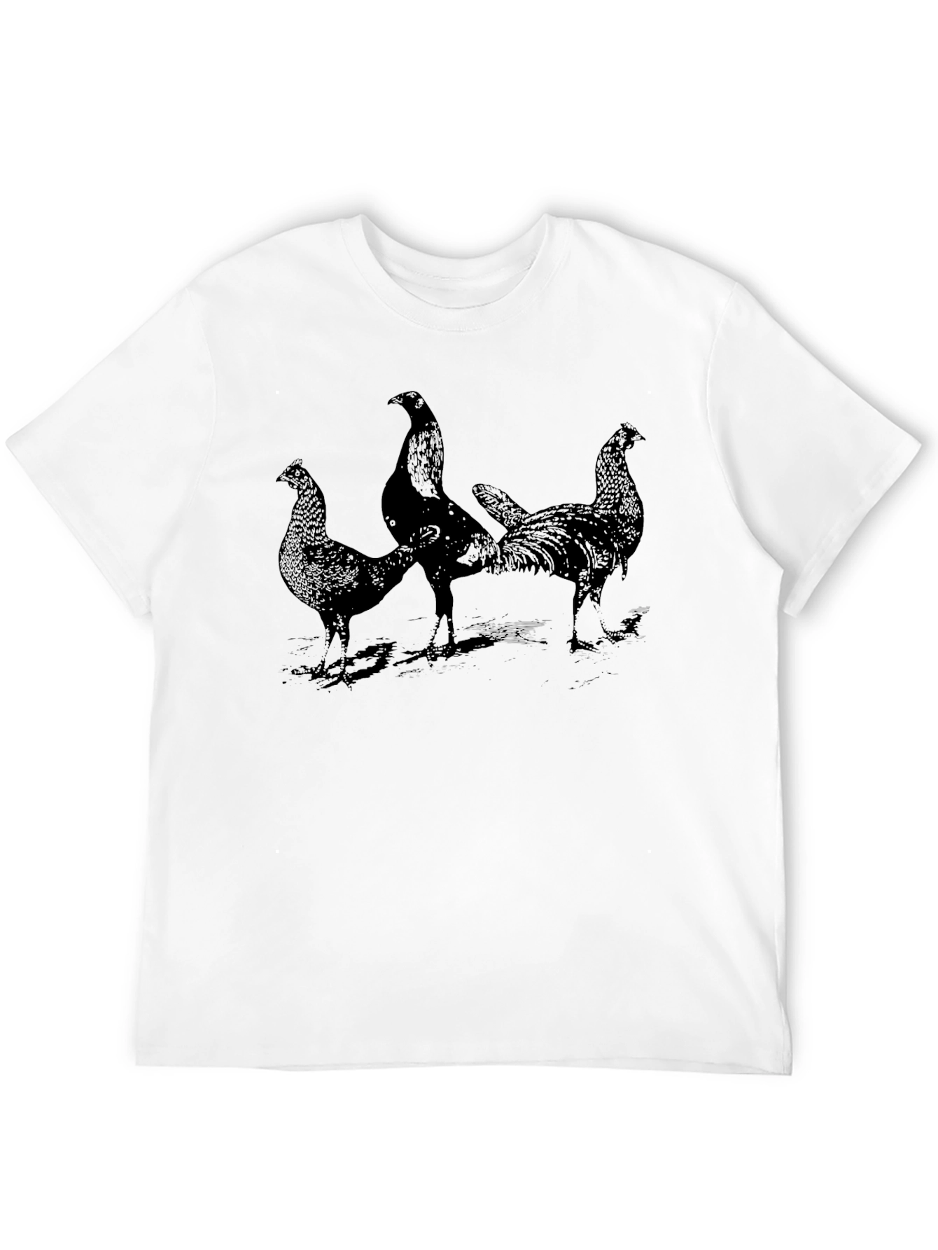 Rooster Graphic Tee - Mens Black T-Shirt