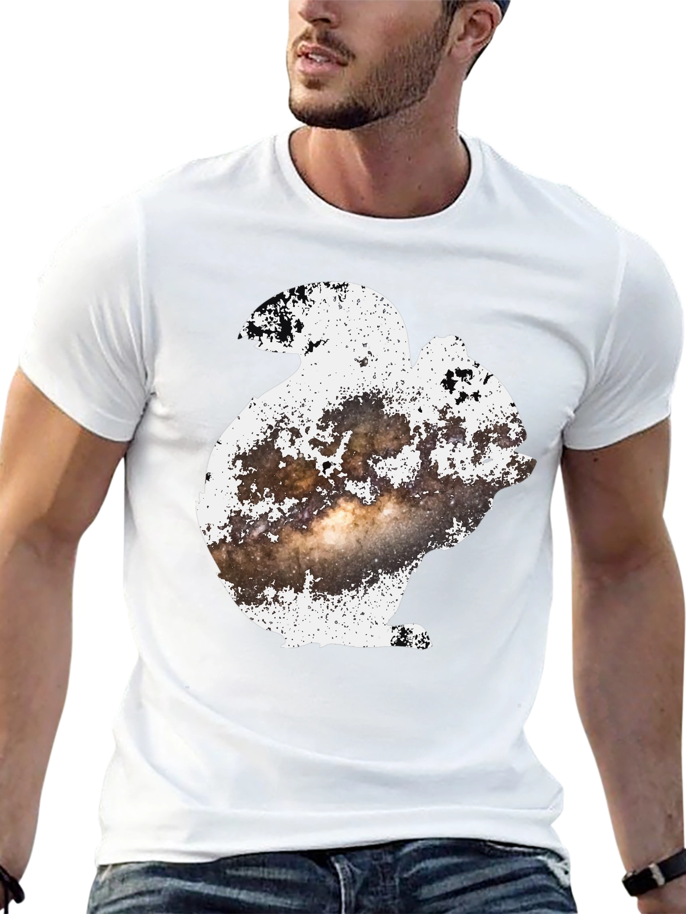 Cosmic Squirrel T-Shirt - Black