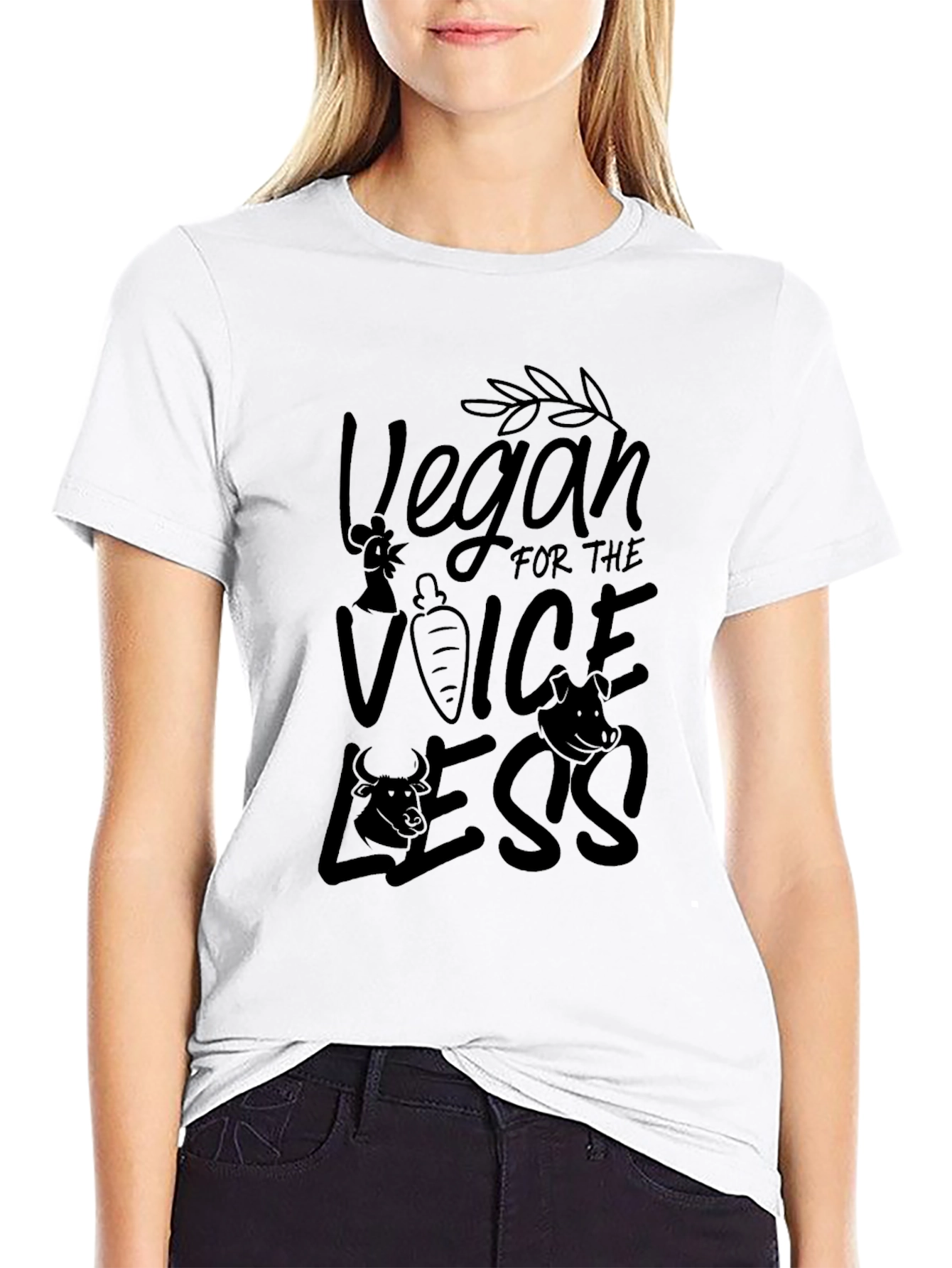 Vegan for the Voiceless Black T-Shirt