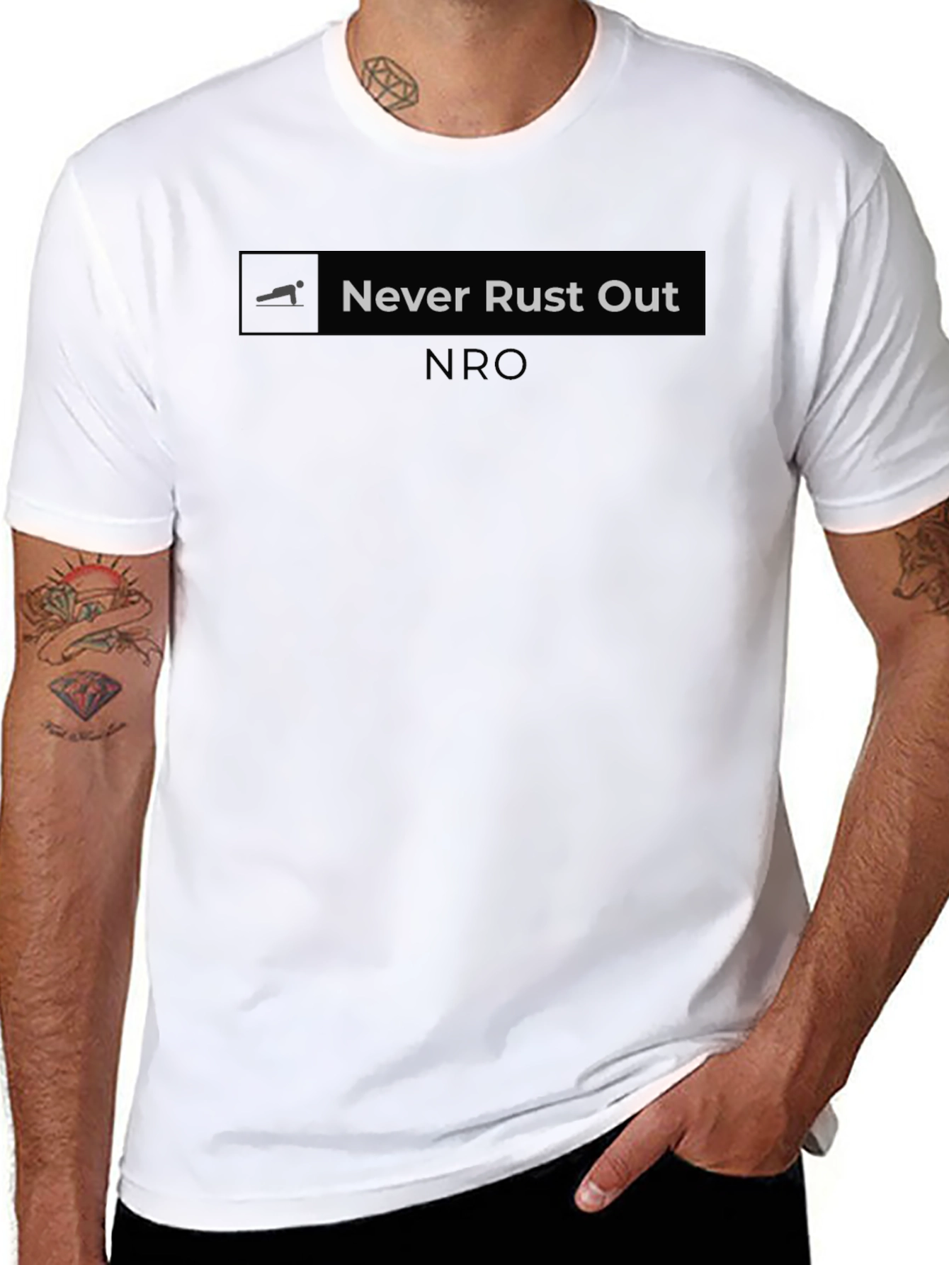 Never Rust Out Black T-Shirt - NRO