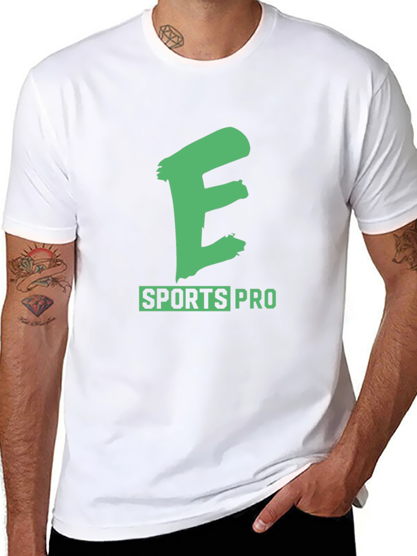 Green E Sports Pro Black T-Shirt