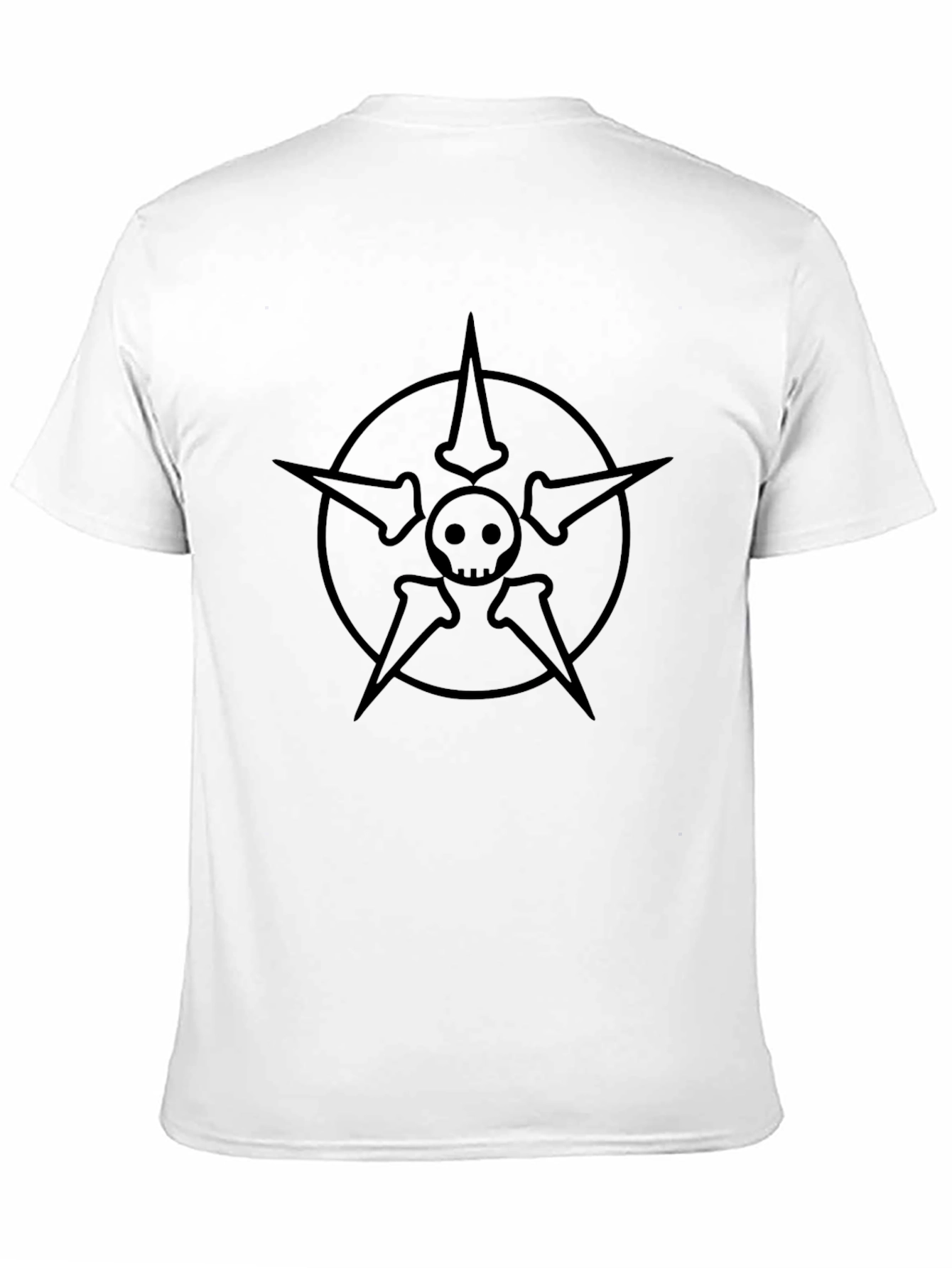 Skull Star Graphic Tee - Mens Black T-Shirt