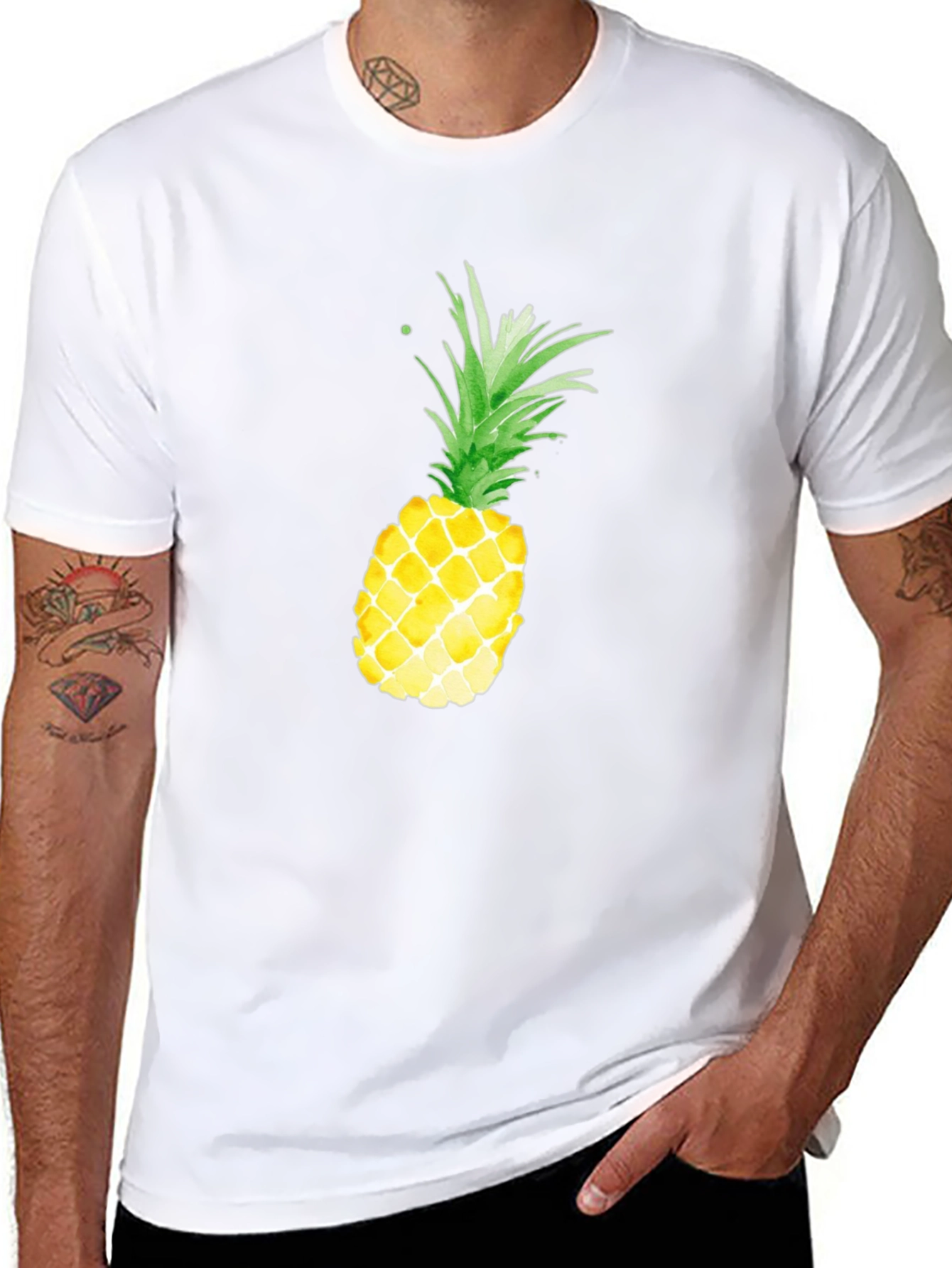 Pineapple Graphic Print T-Shirt