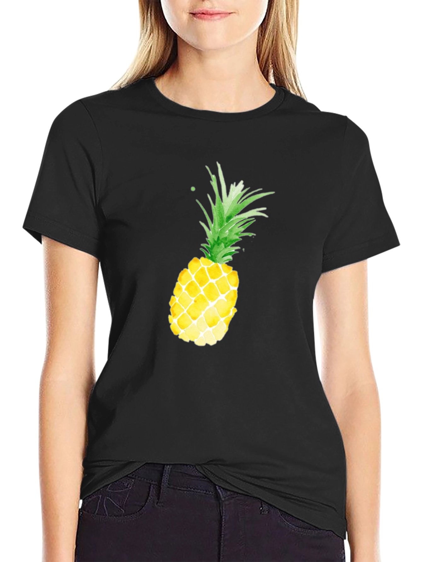 Pineapple Graphic Print T-Shirt