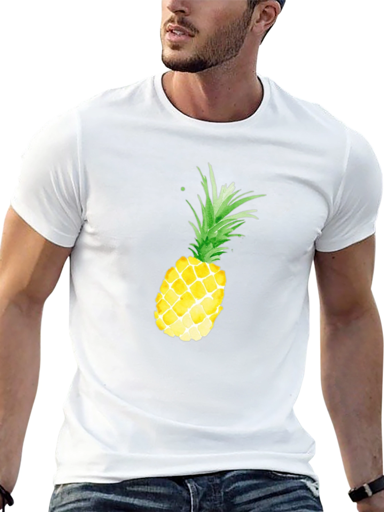 Pineapple Graphic Print T-Shirt