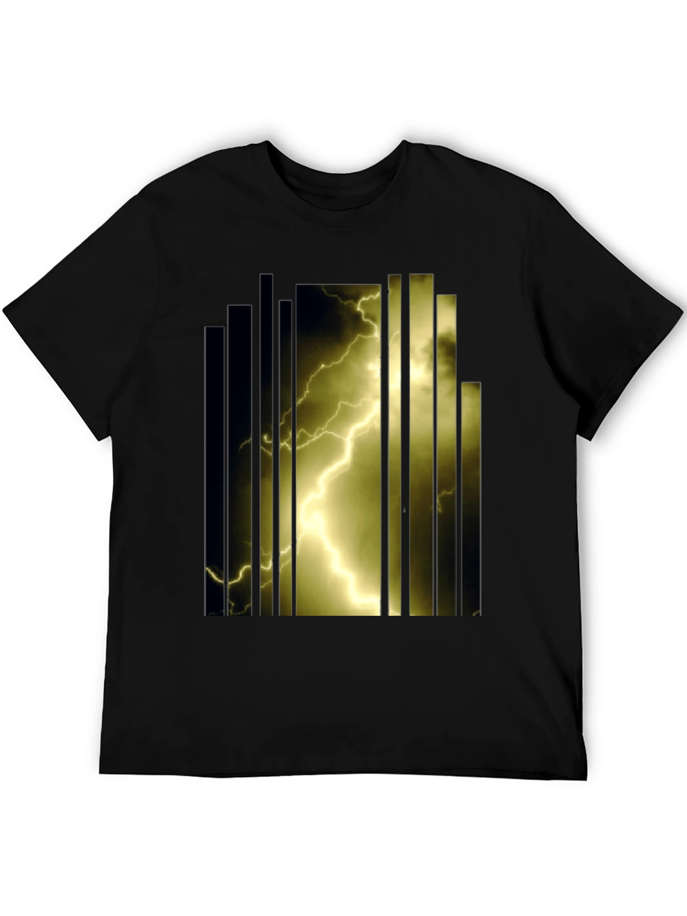Lightning Bolt Graphic T-Shirt - Bold Design