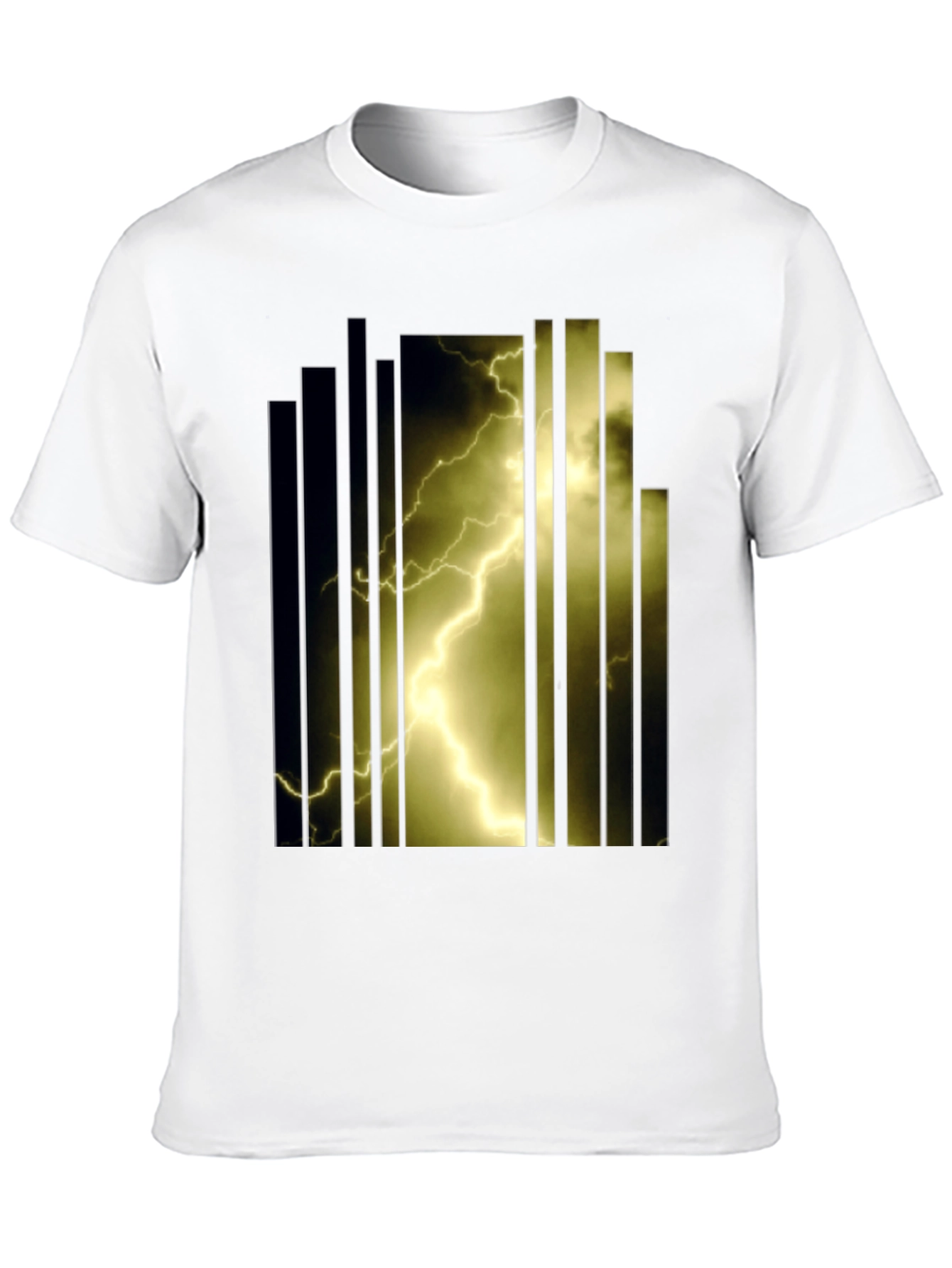Lightning Bolt Graphic T-Shirt - Bold Design