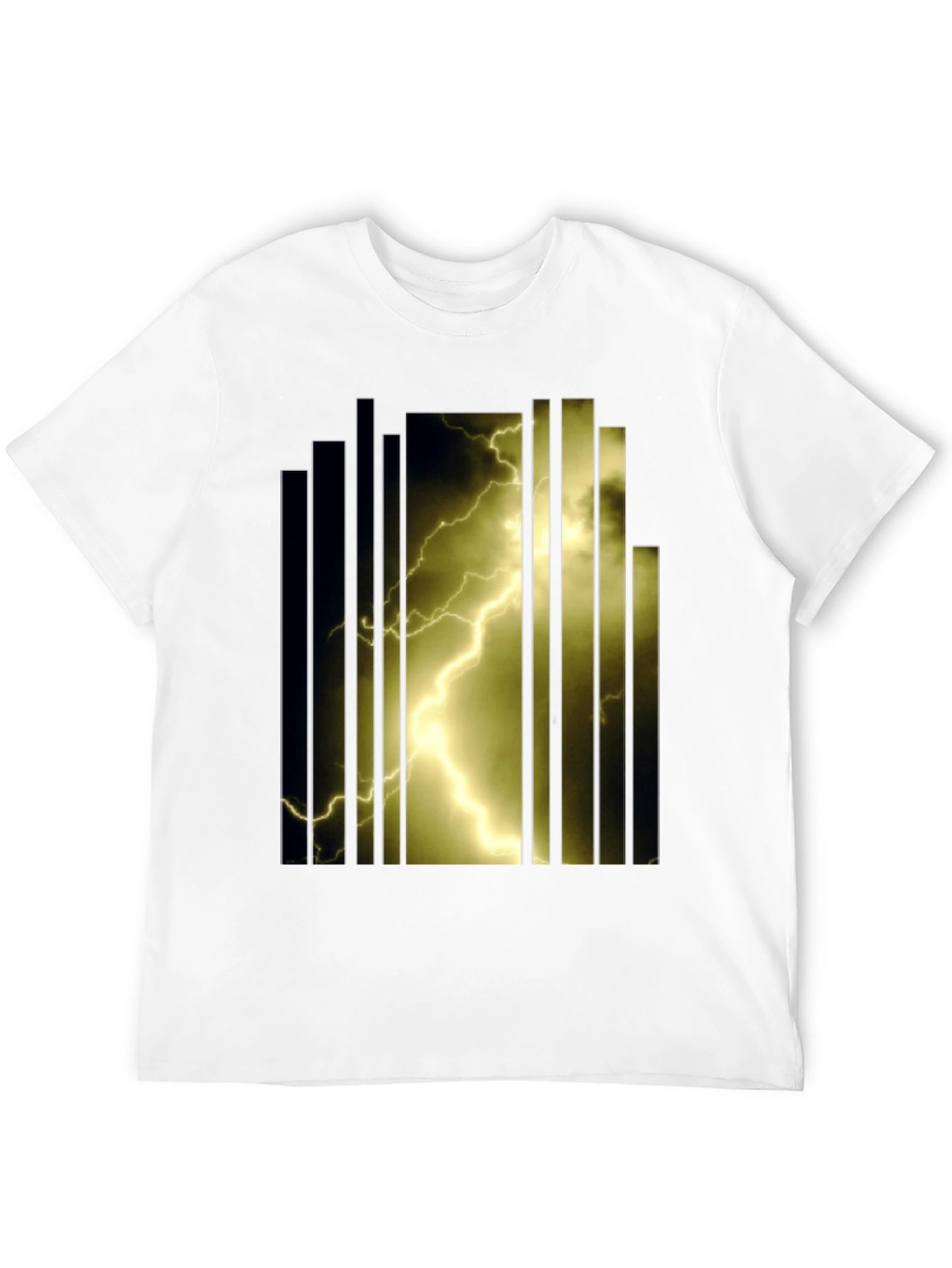 Lightning Bolt Graphic T-Shirt - Bold Design
