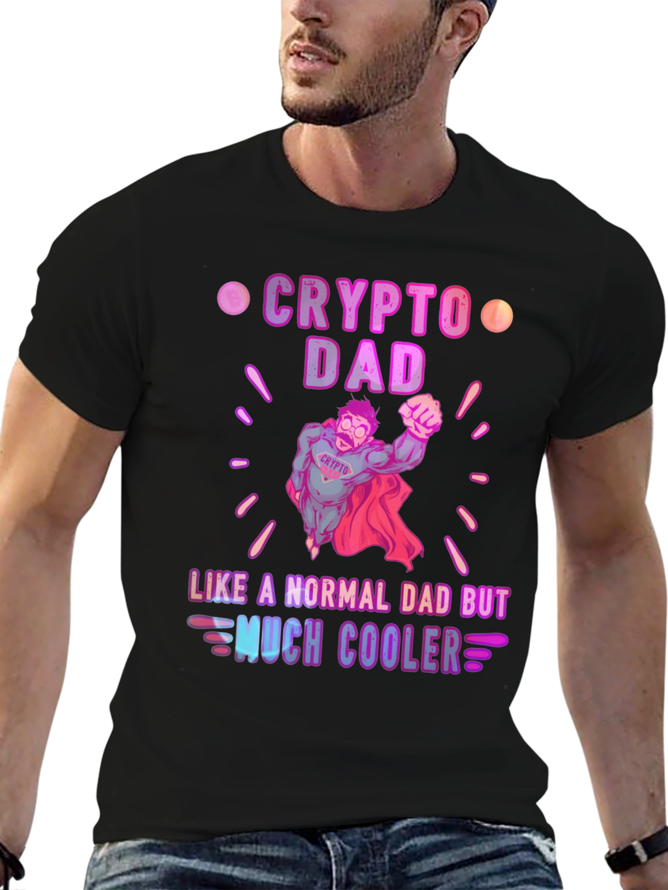 Crypto Dad T-Shirt - Much Cooler Fathers Day Gift