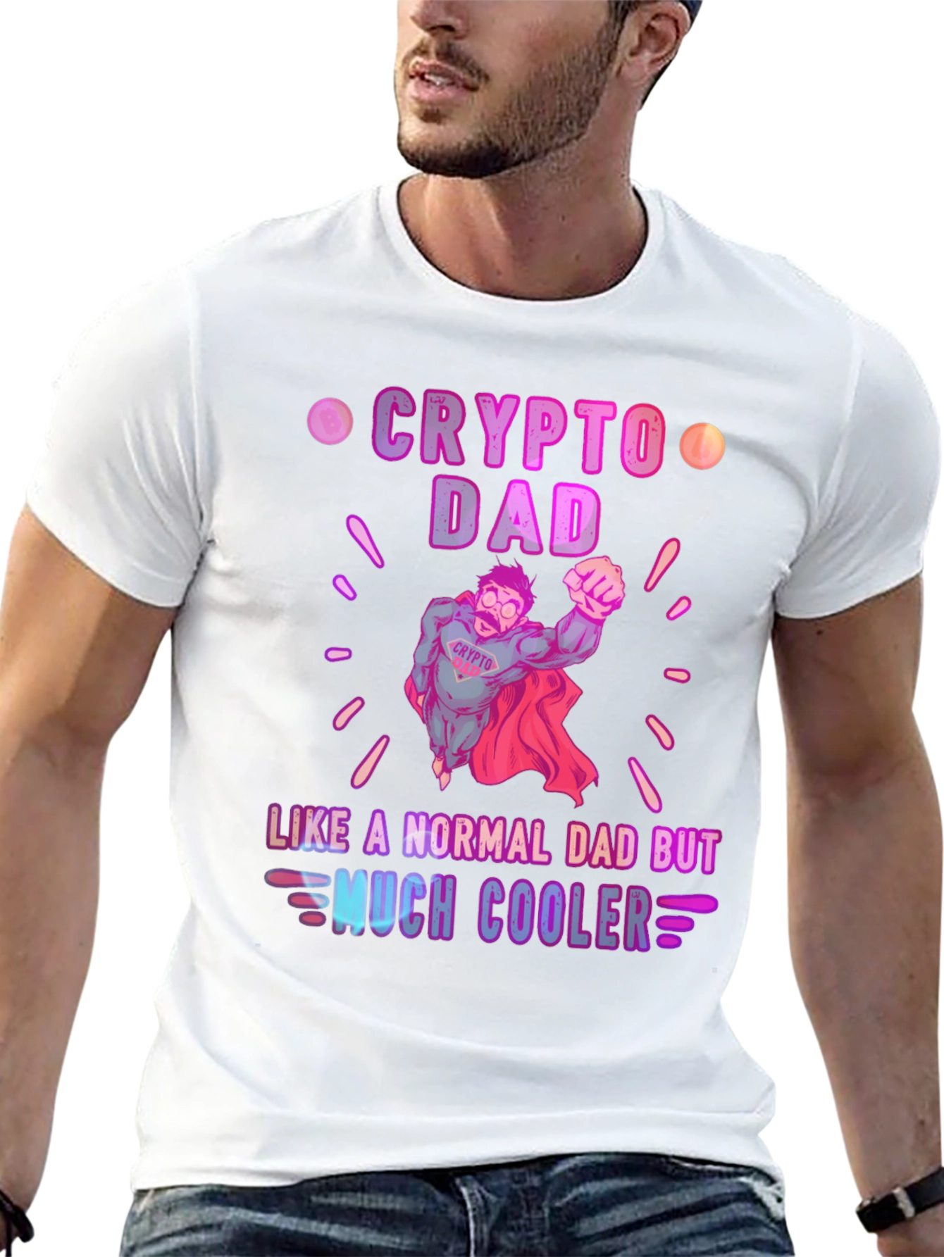 Crypto Dad T-Shirt - Much Cooler Fathers Day Gift