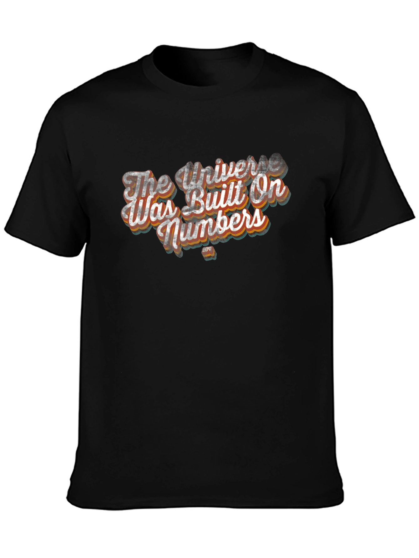 Universe Built On Numbers Graphic Tee