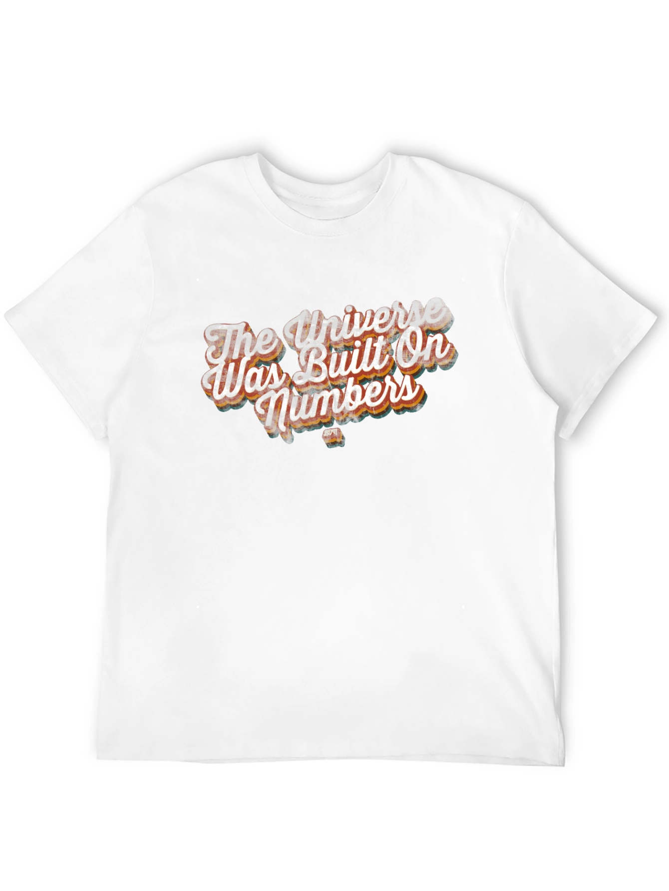 Universe Built On Numbers Graphic Tee
