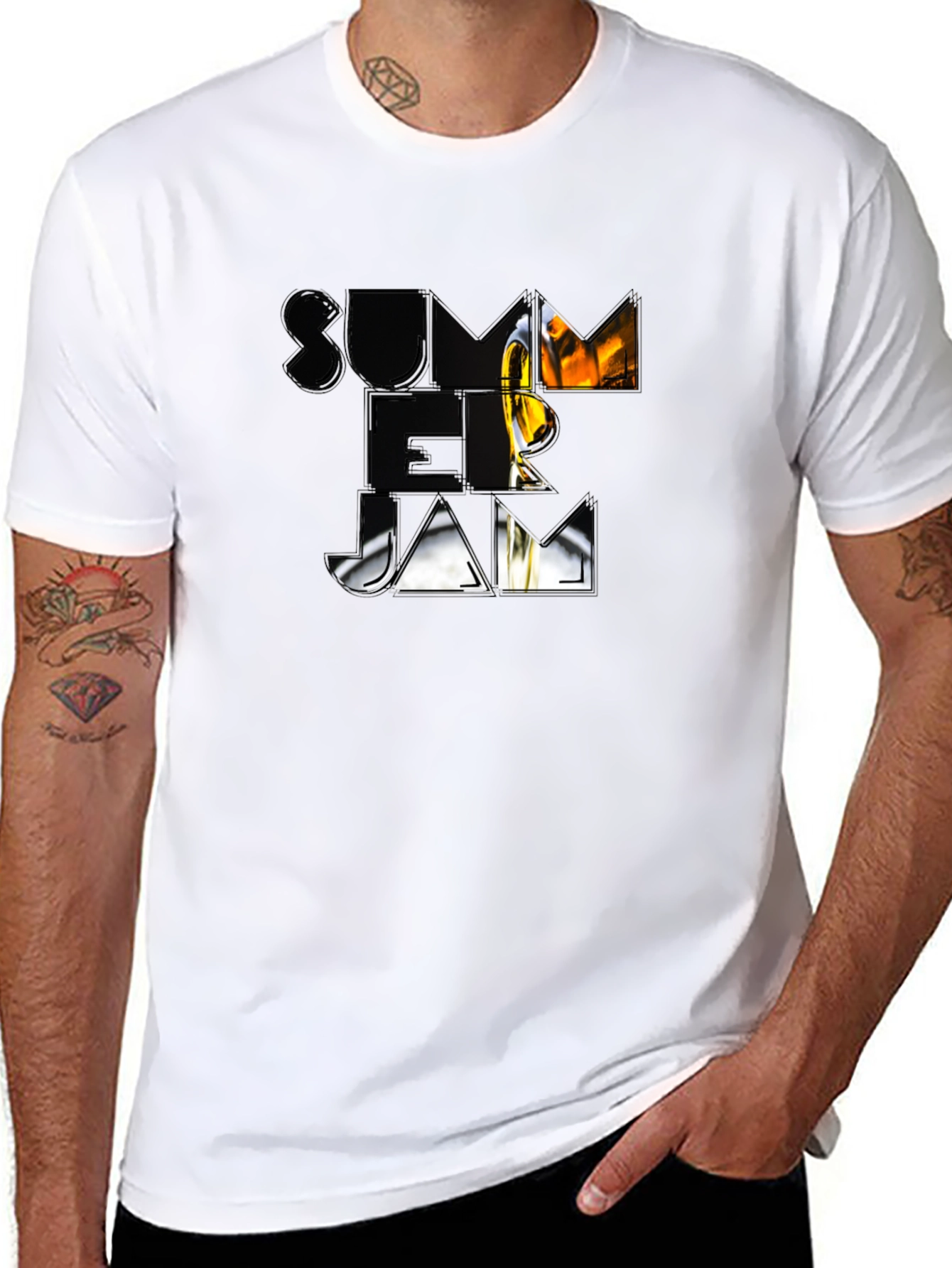 Summer Jam Graphic Black T-Shirt