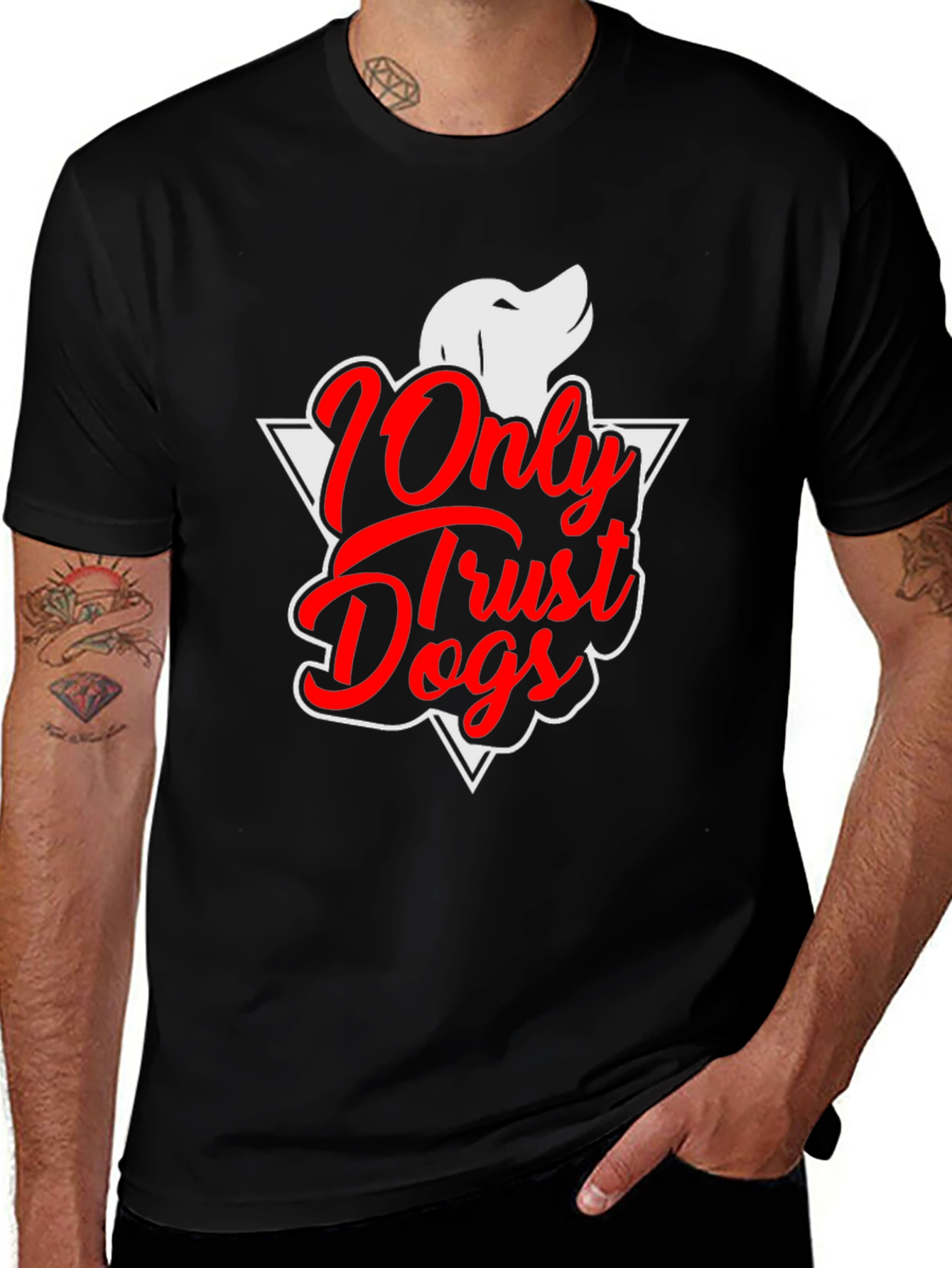 Only Trust Dogs Graphic T-Shirt