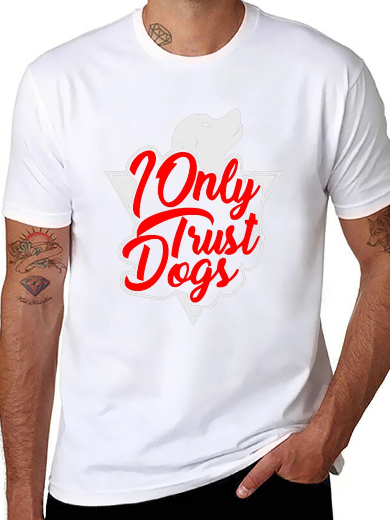 Only Trust Dogs Graphic T-Shirt