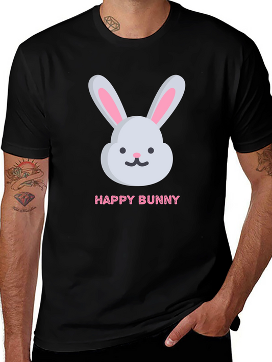 Happy Bunny Graphic T-Shirt - Cute Easter Tee