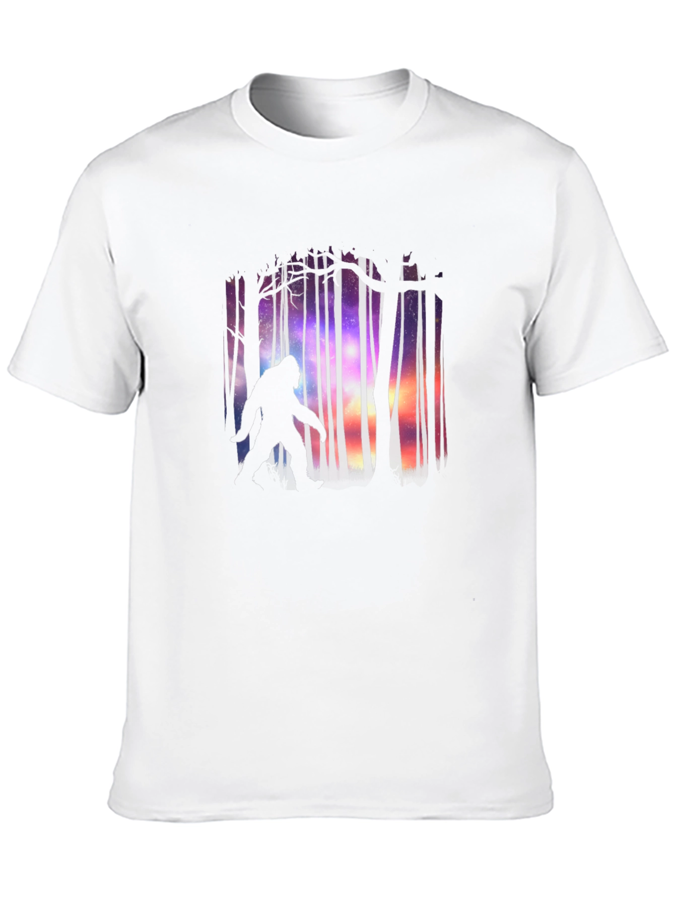 Bigfoot Forest Silhouette Graphic Tee