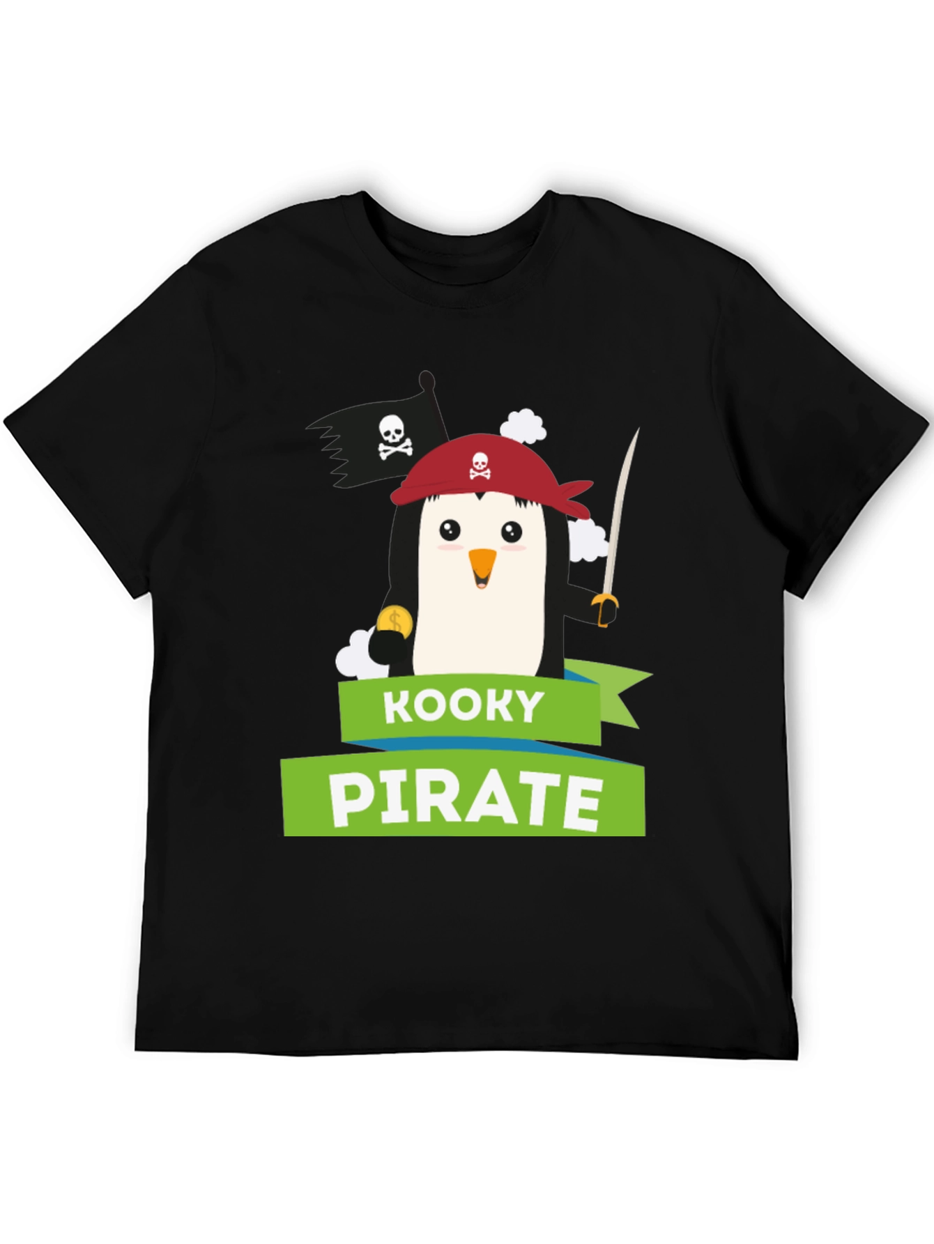 Kooky Pirate Penguin T-Shirt