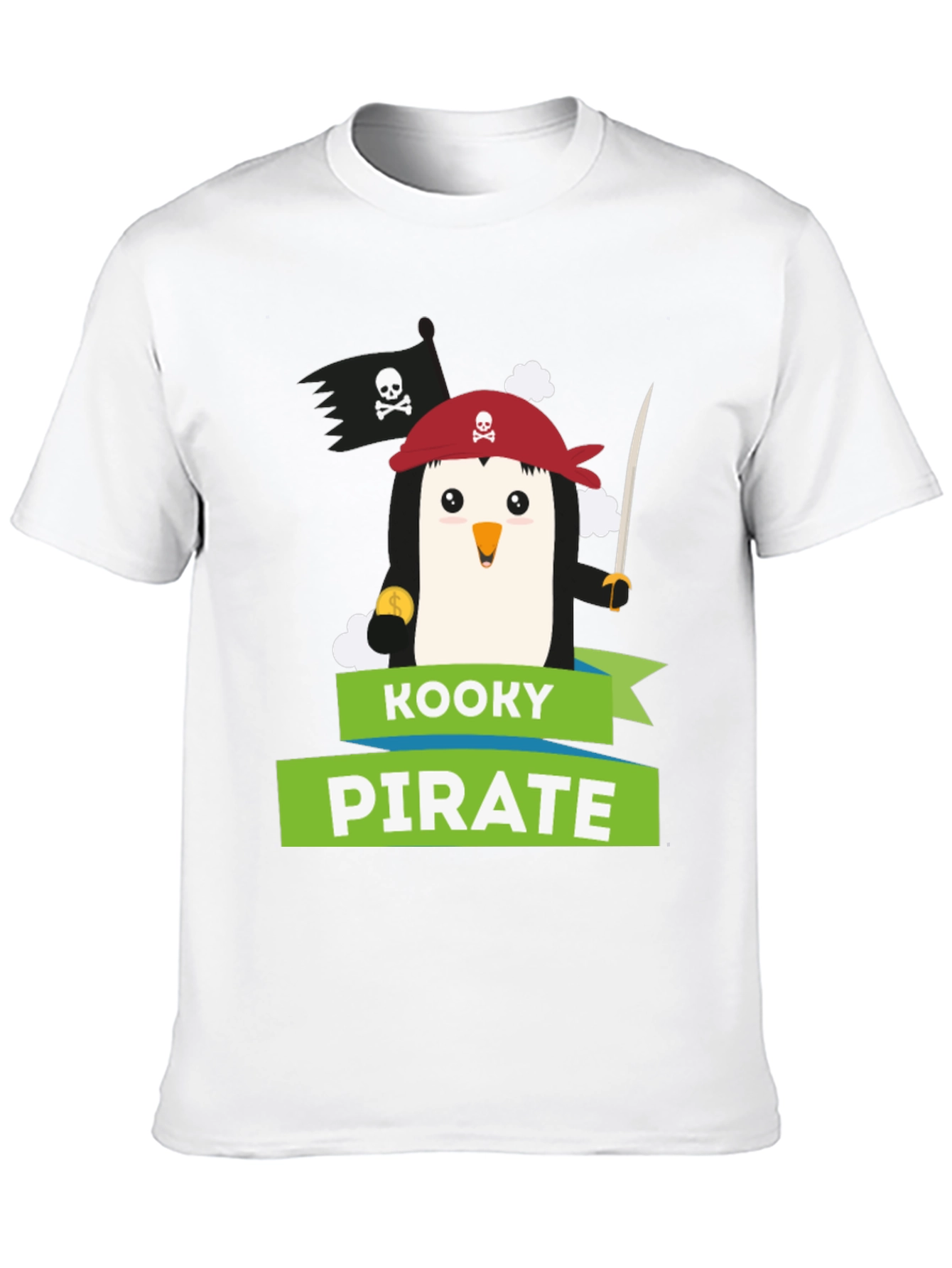 Kooky Pirate Penguin T-Shirt