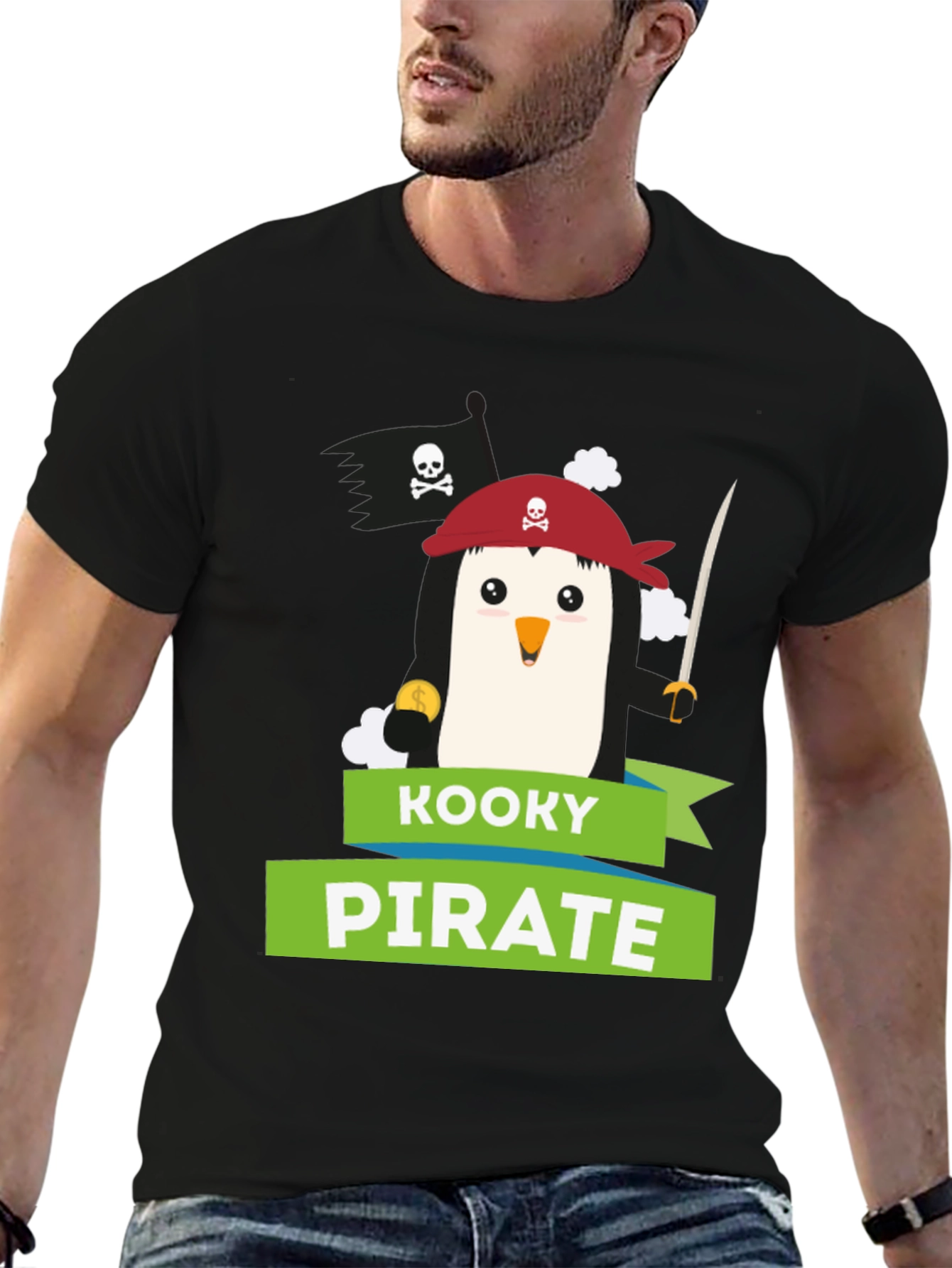 Kooky Pirate Penguin T-Shirt