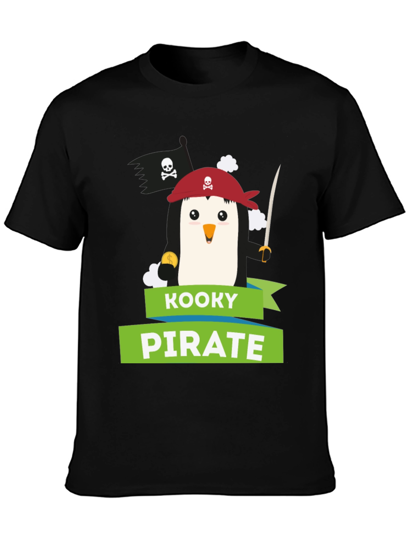 Kooky Pirate Penguin T-Shirt