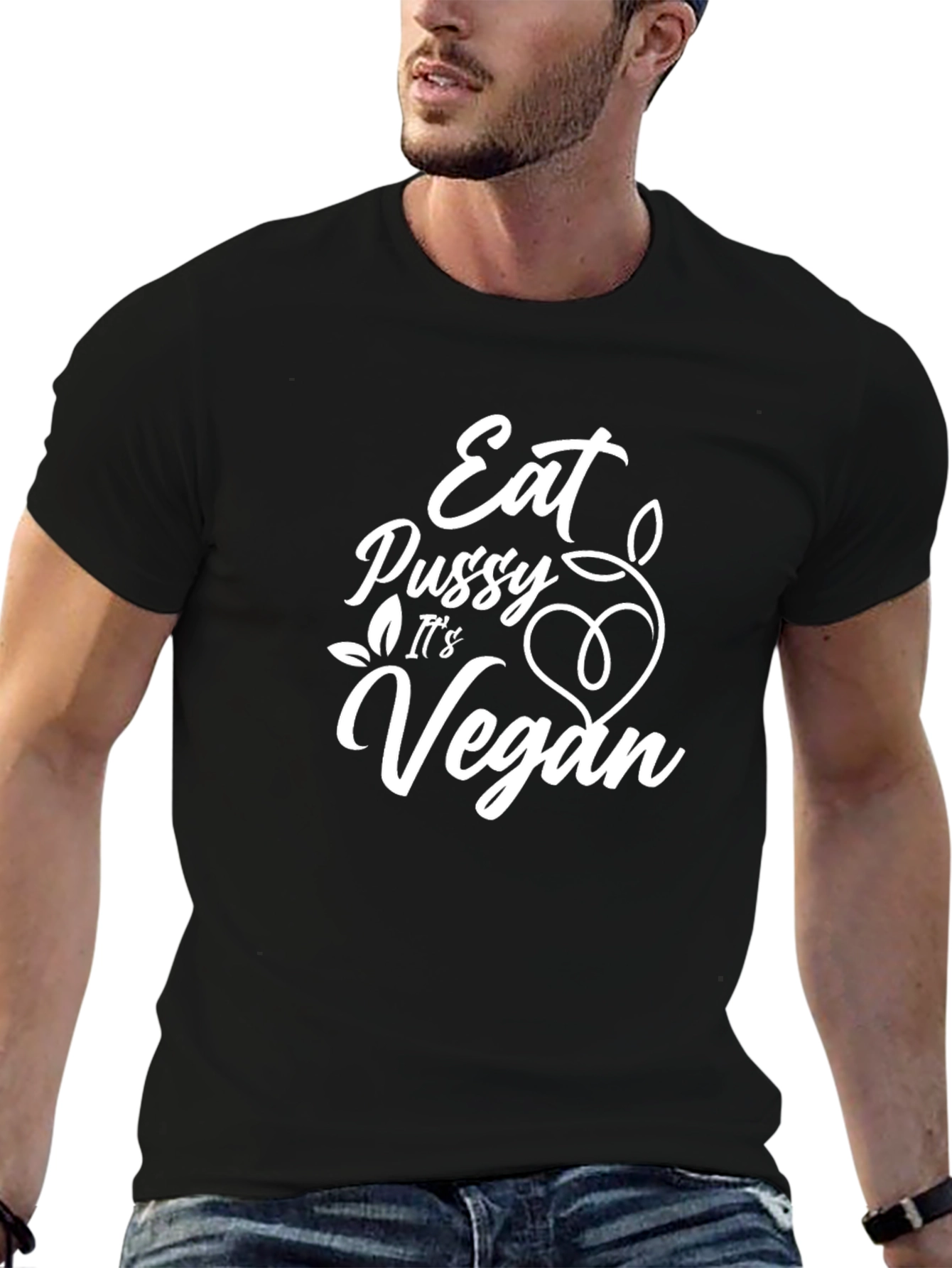 Eat Pussy Its Vegan T-Shirt Funny Graphic Tee