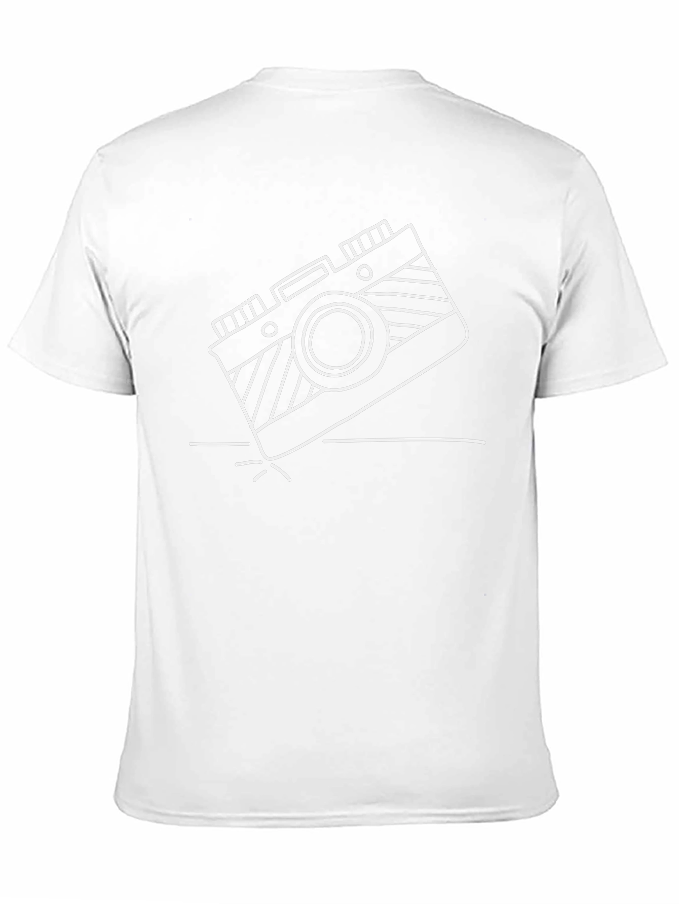 Retro Camera Graphic Tee - Cool Black T-Shirt