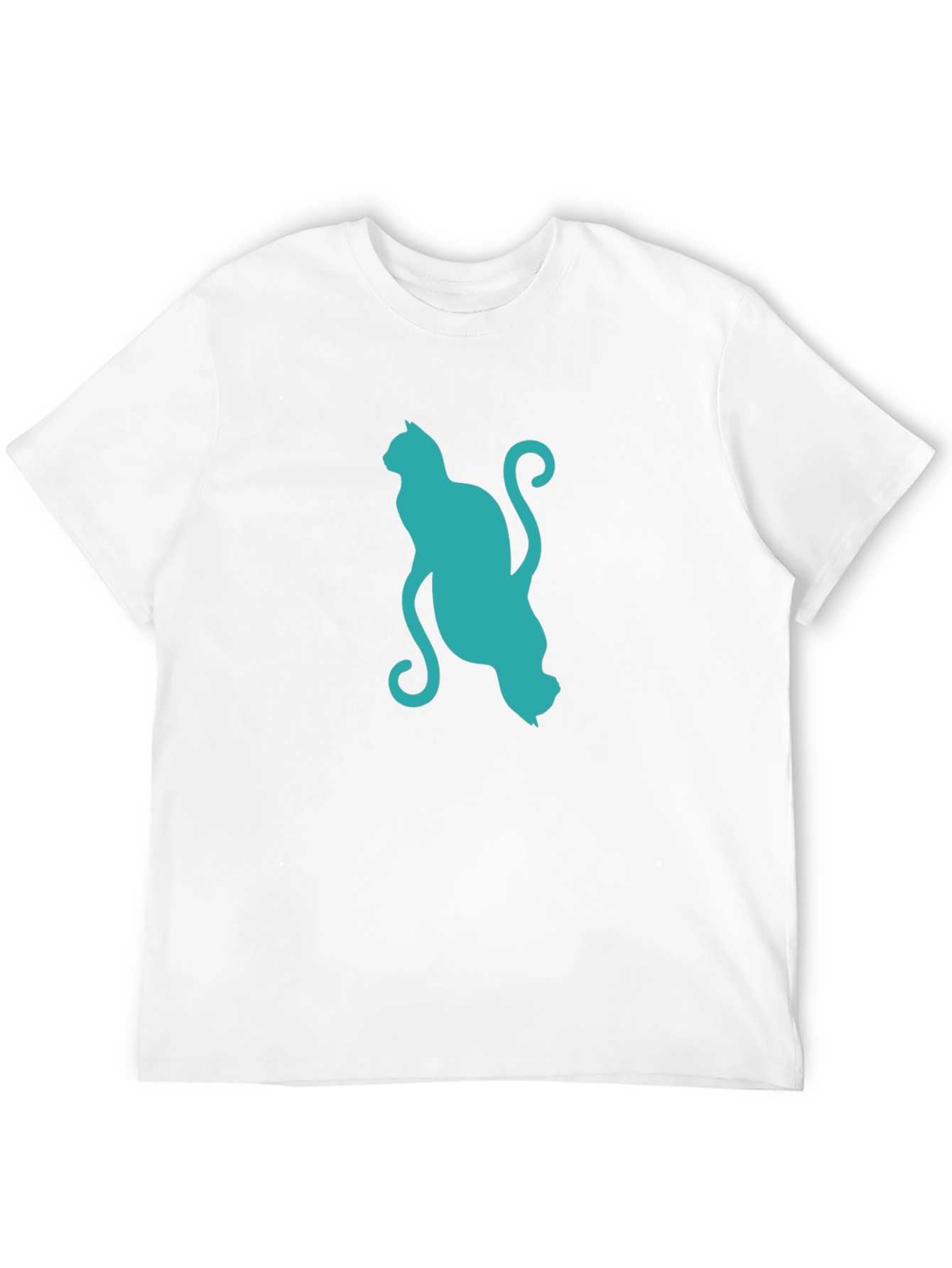 Cool Cat Silhouette Graphic Tee