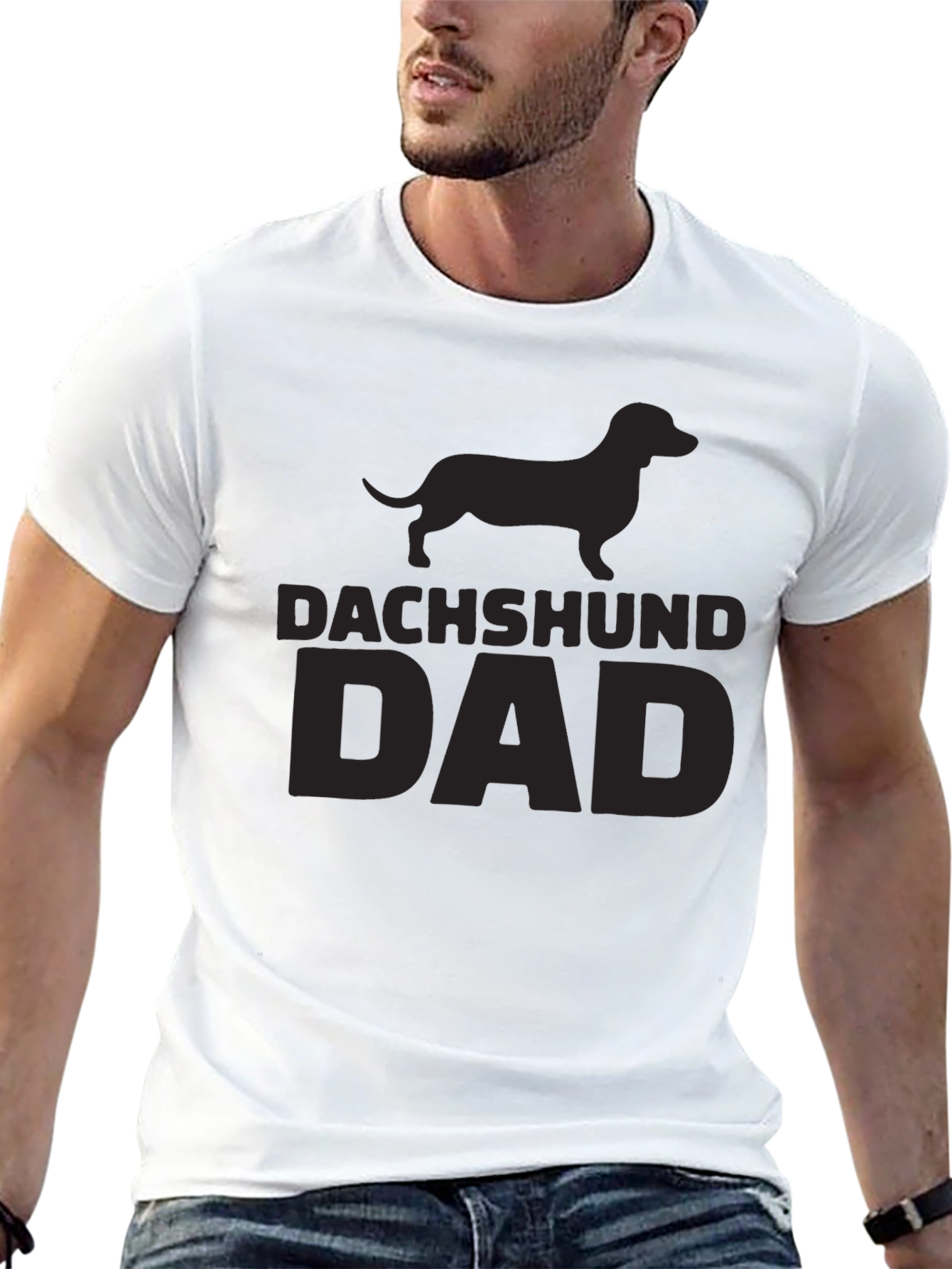 Dachshund Dad T-Shirt - Black Dog Lover Tee