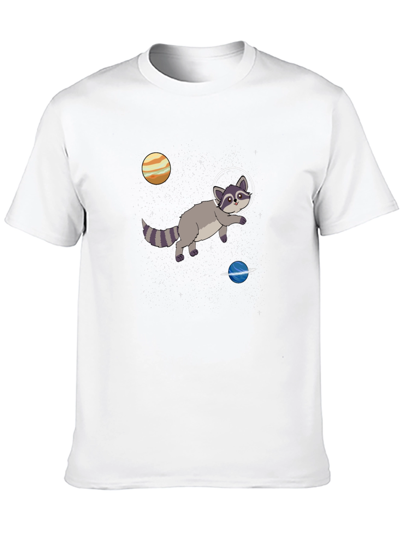 Space Raccoon Graphic T-Shirt - Cosmic Adventures