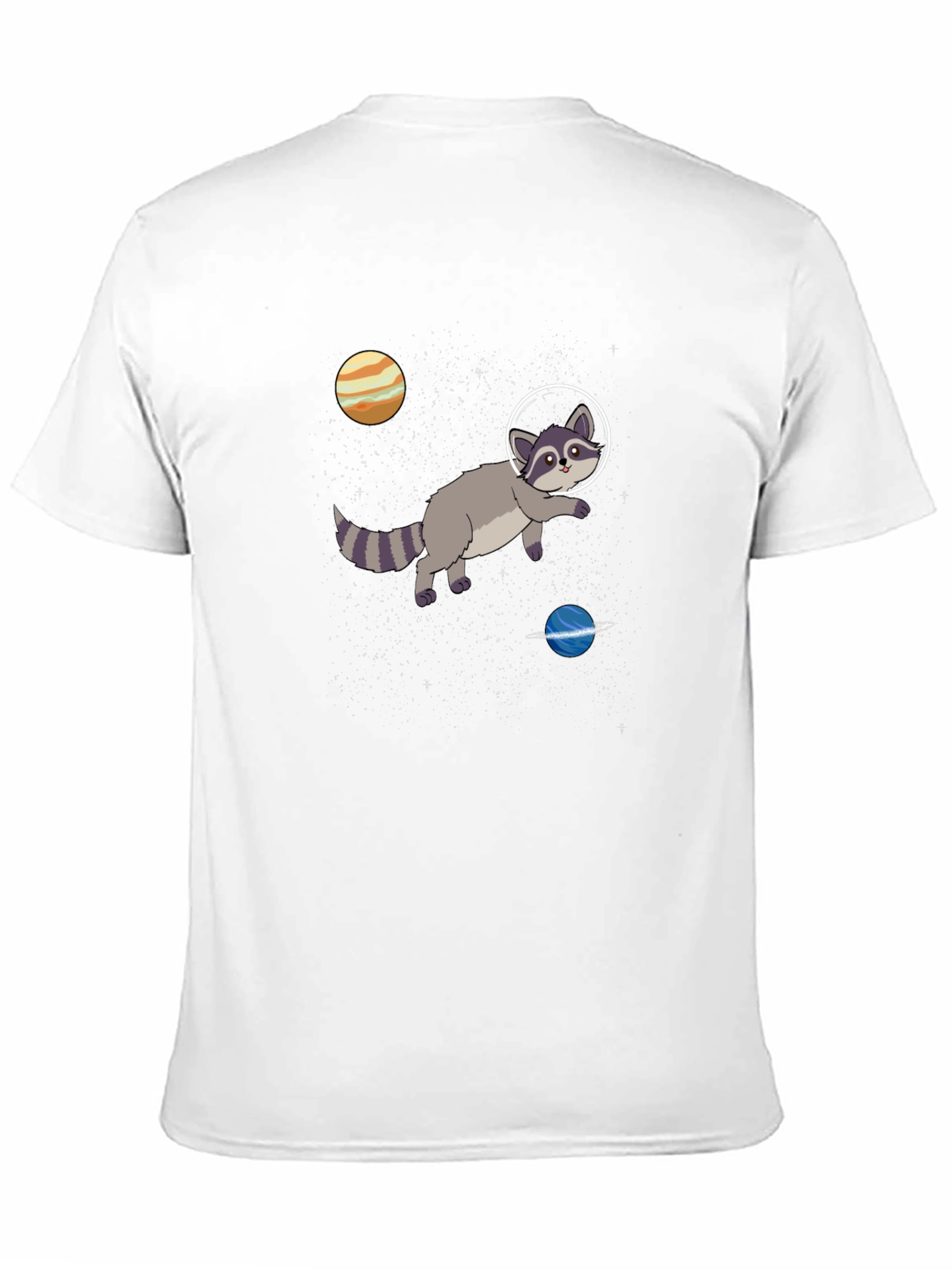 Space Raccoon Graphic T-Shirt - Cosmic Adventures