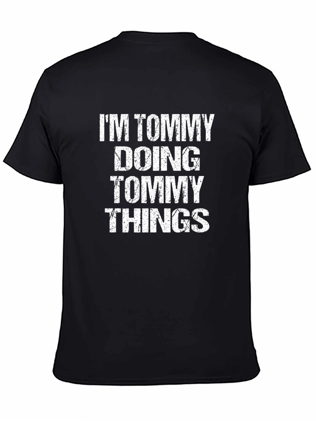 Im Tommy Doing Tommy Things Black T-Shirt