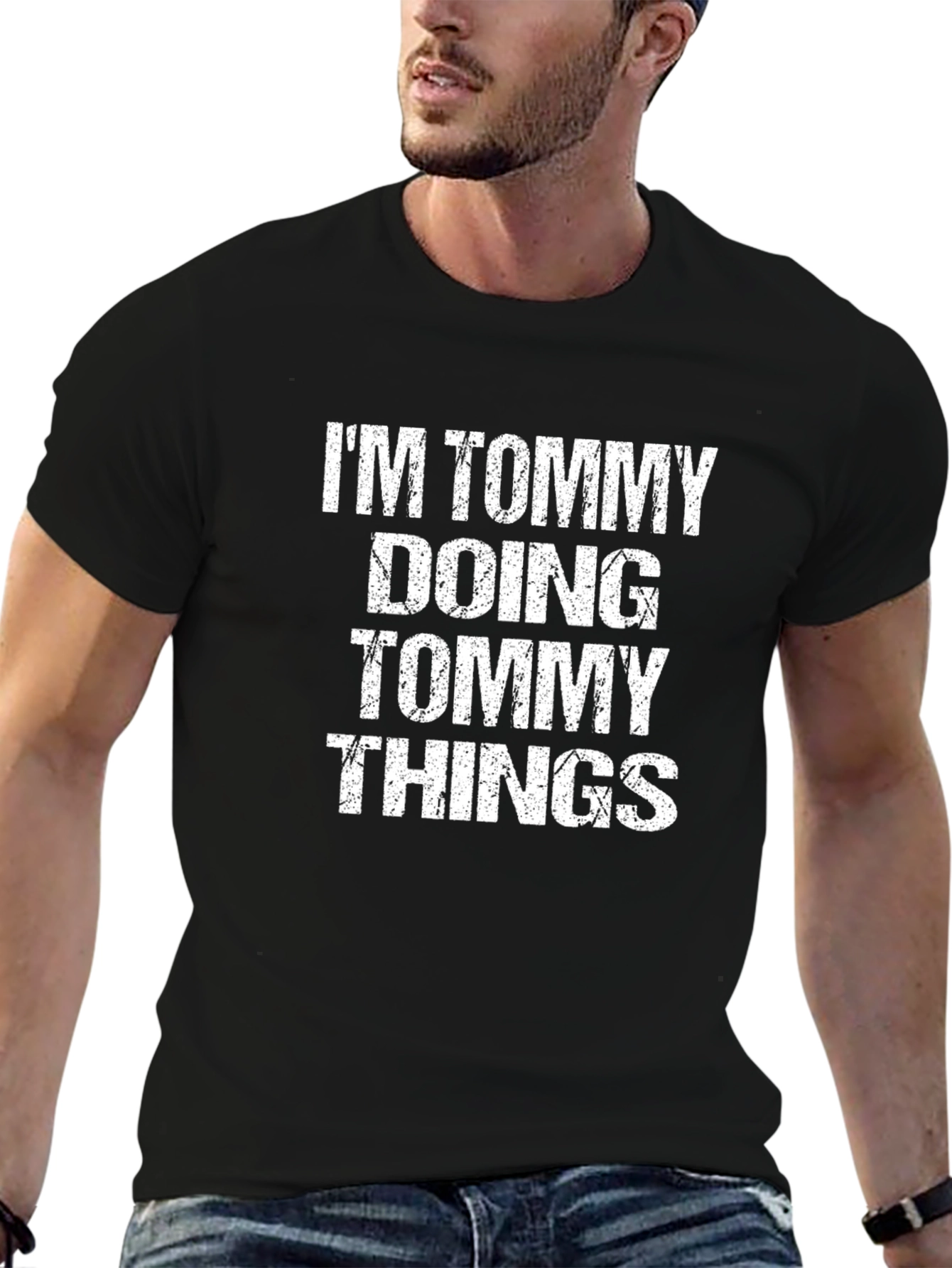Im Tommy Doing Tommy Things Black T-Shirt