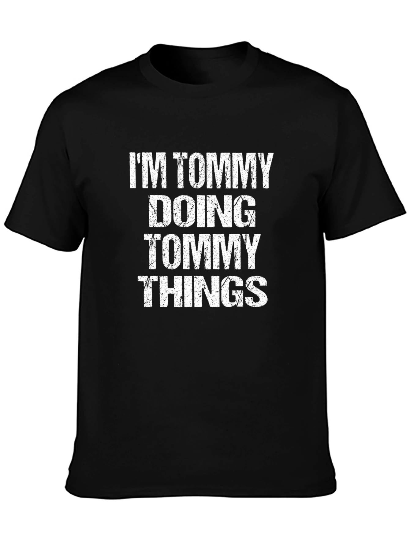 Im Tommy Doing Tommy Things Black T-Shirt