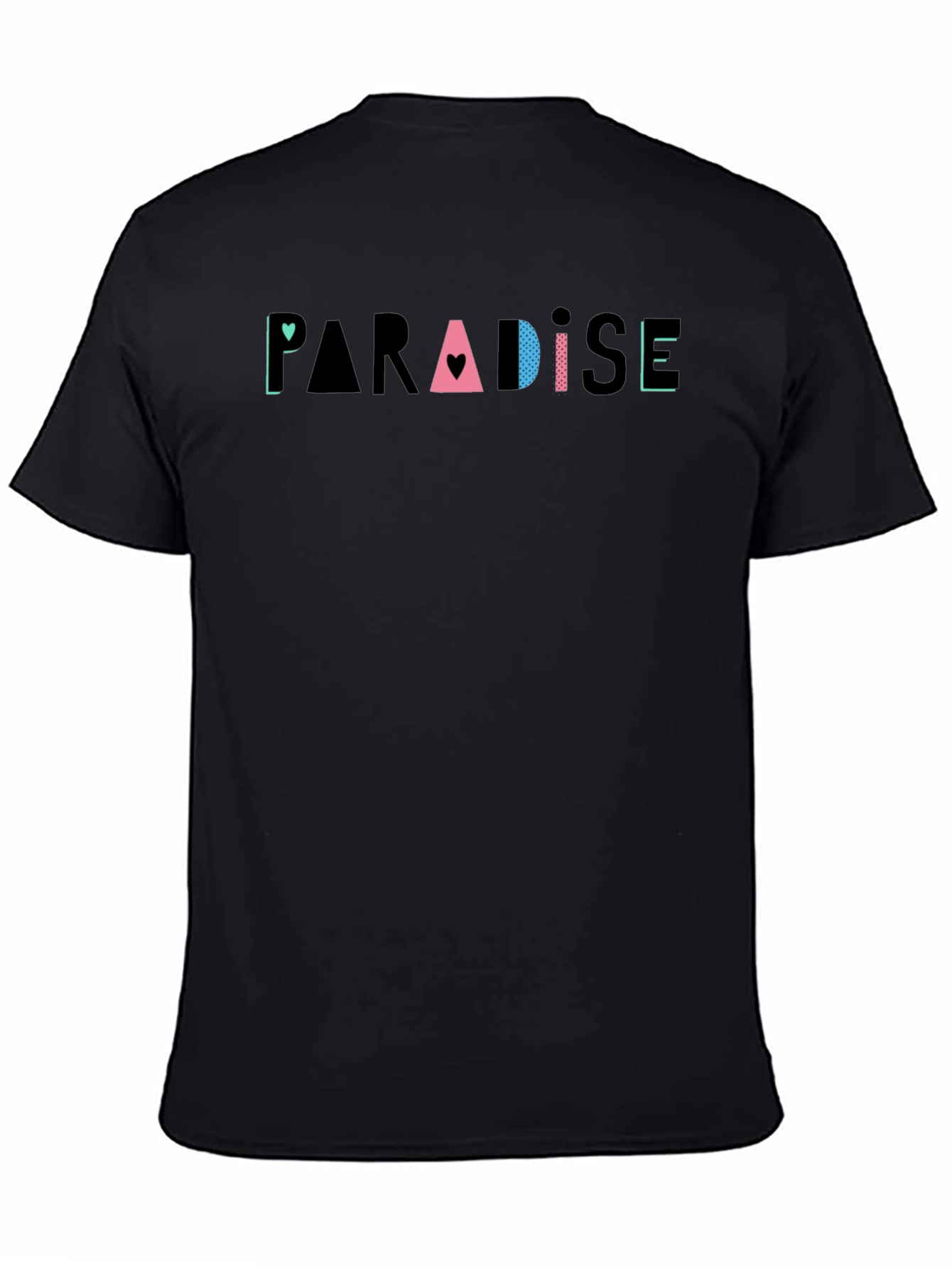 Paradise Graphic Print Black T-Shirt