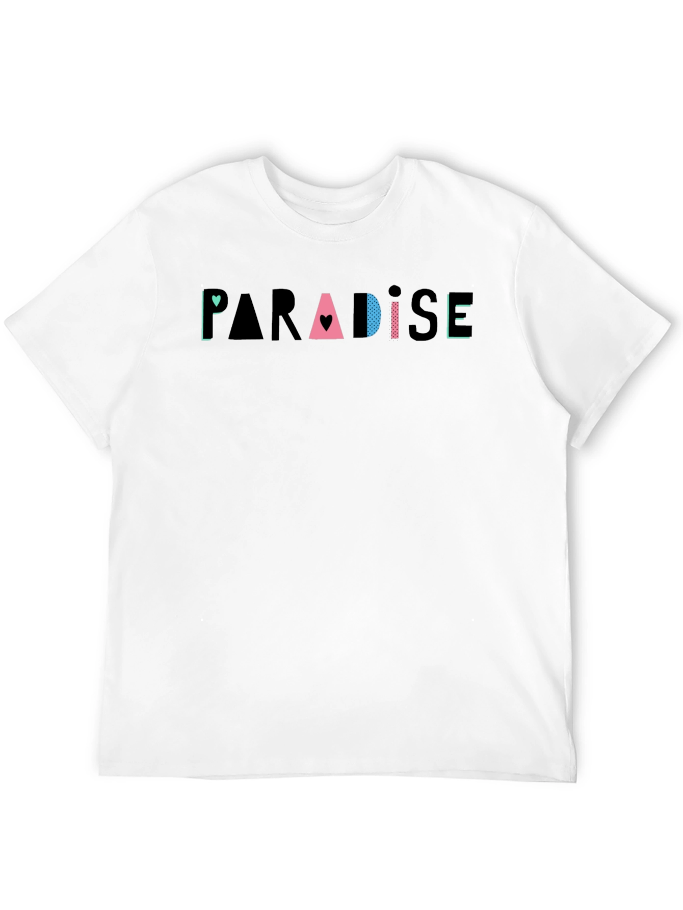 Paradise Graphic Print Black T-Shirt