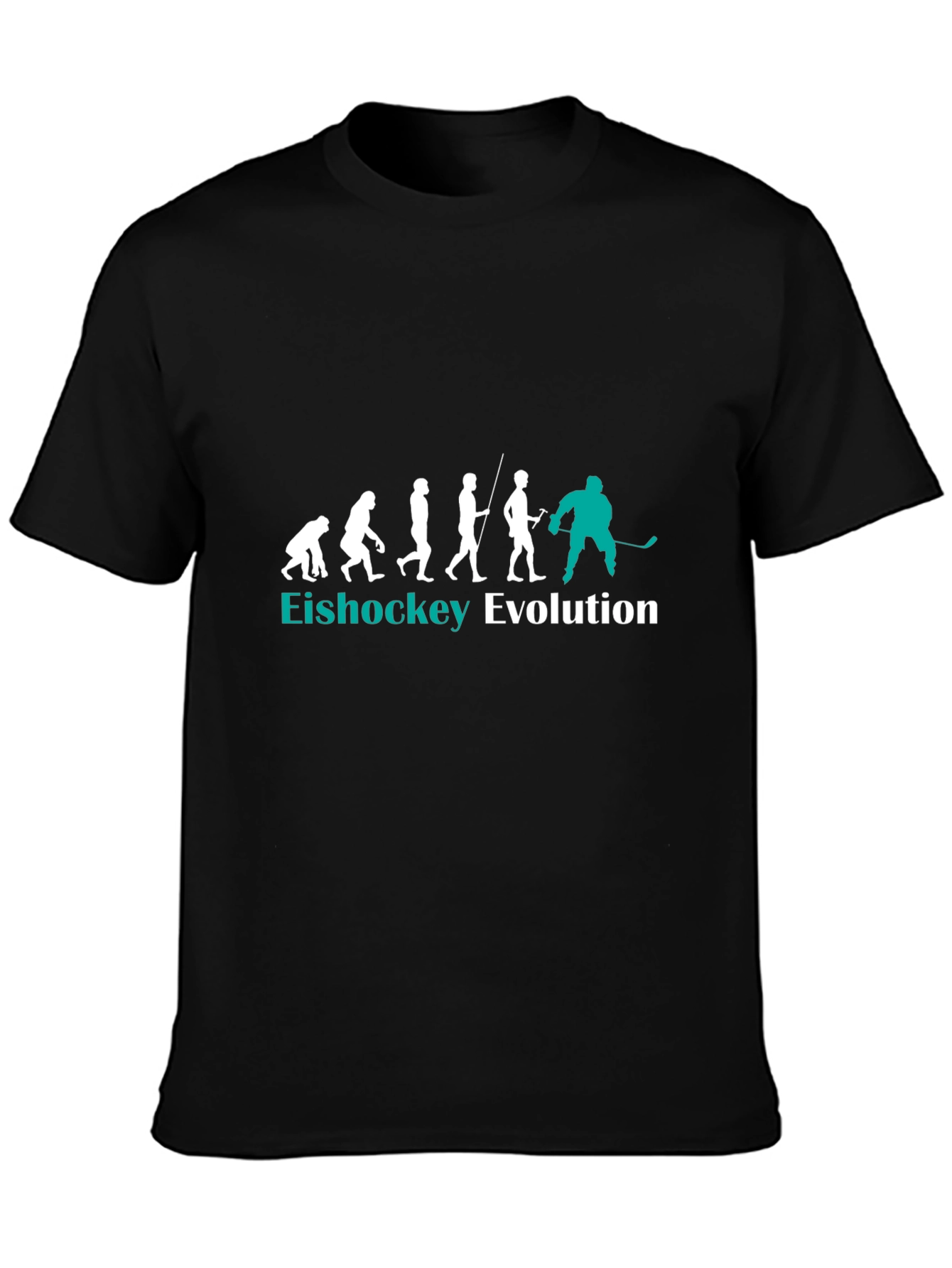 Eishockey Evolution Black T-Shirt